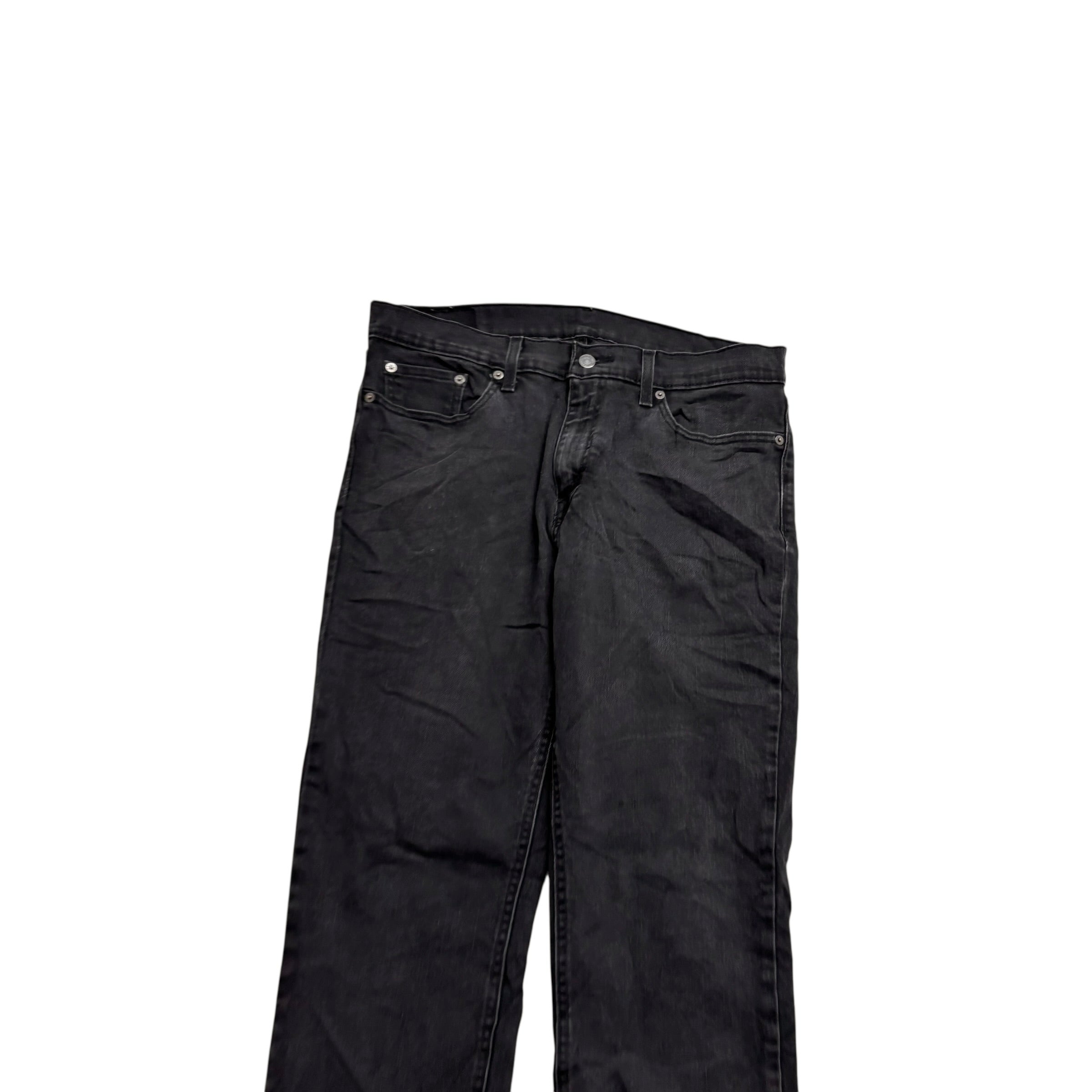 Levis 541 Jeans W32 L32 Mens Black Athletic Tapered Fit Stretch Denim