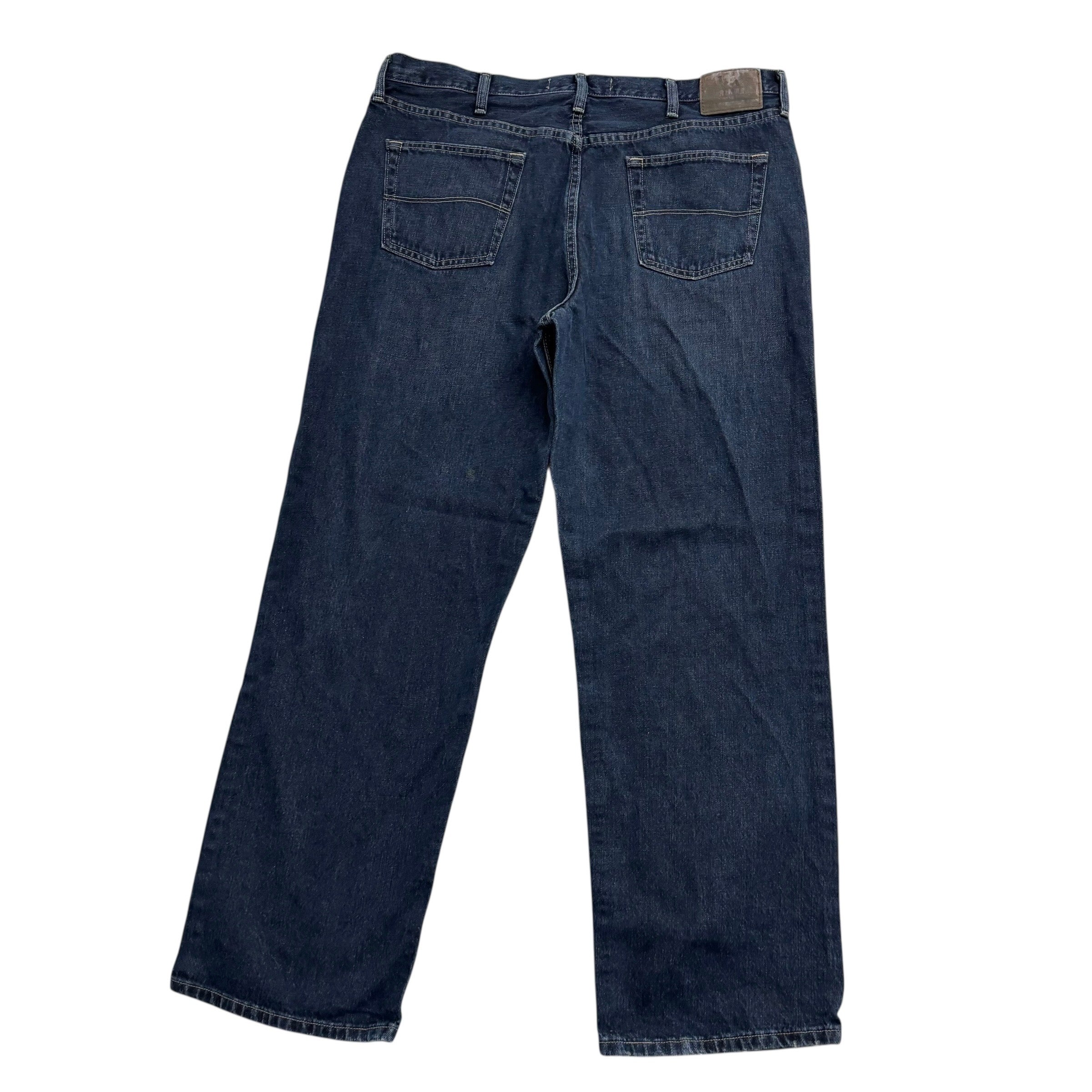 Lee Jeans W40 L32 Mens Dark Blue Baggy Relaxed Straight Fit Vintage Denim