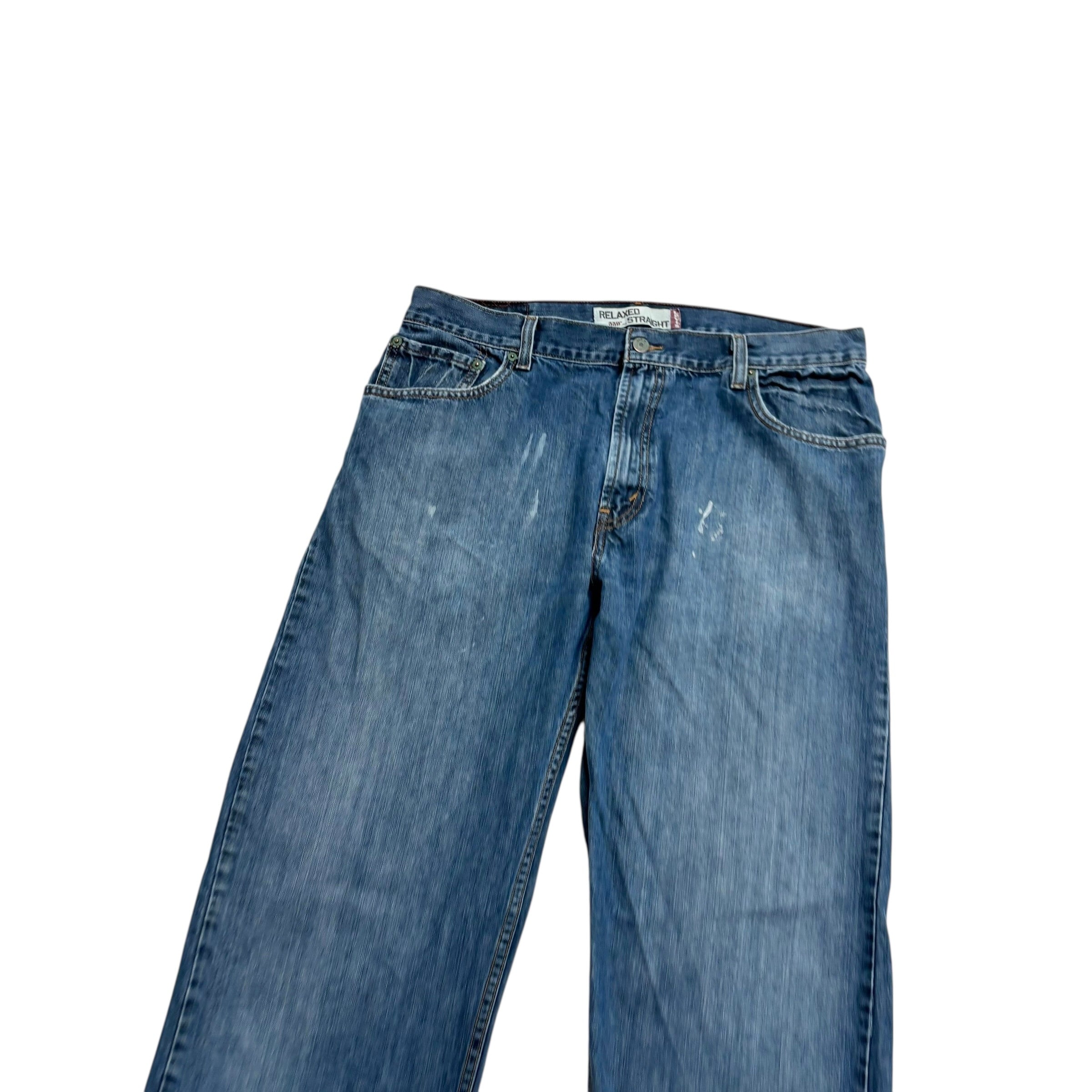 Levis 559 Jeans W36 L33 Mens Dark Blue Baggy Relaxed Straight Fit Vintage