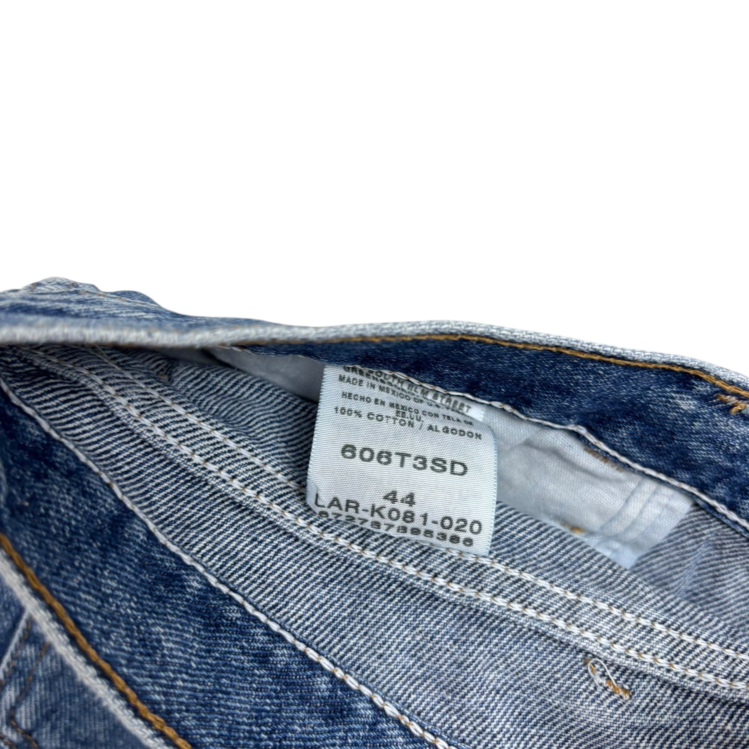 Vintage Wrangler Baggy Jorts W44 Mens Denim Shorts Mid Blue Relaxed Fit (E)