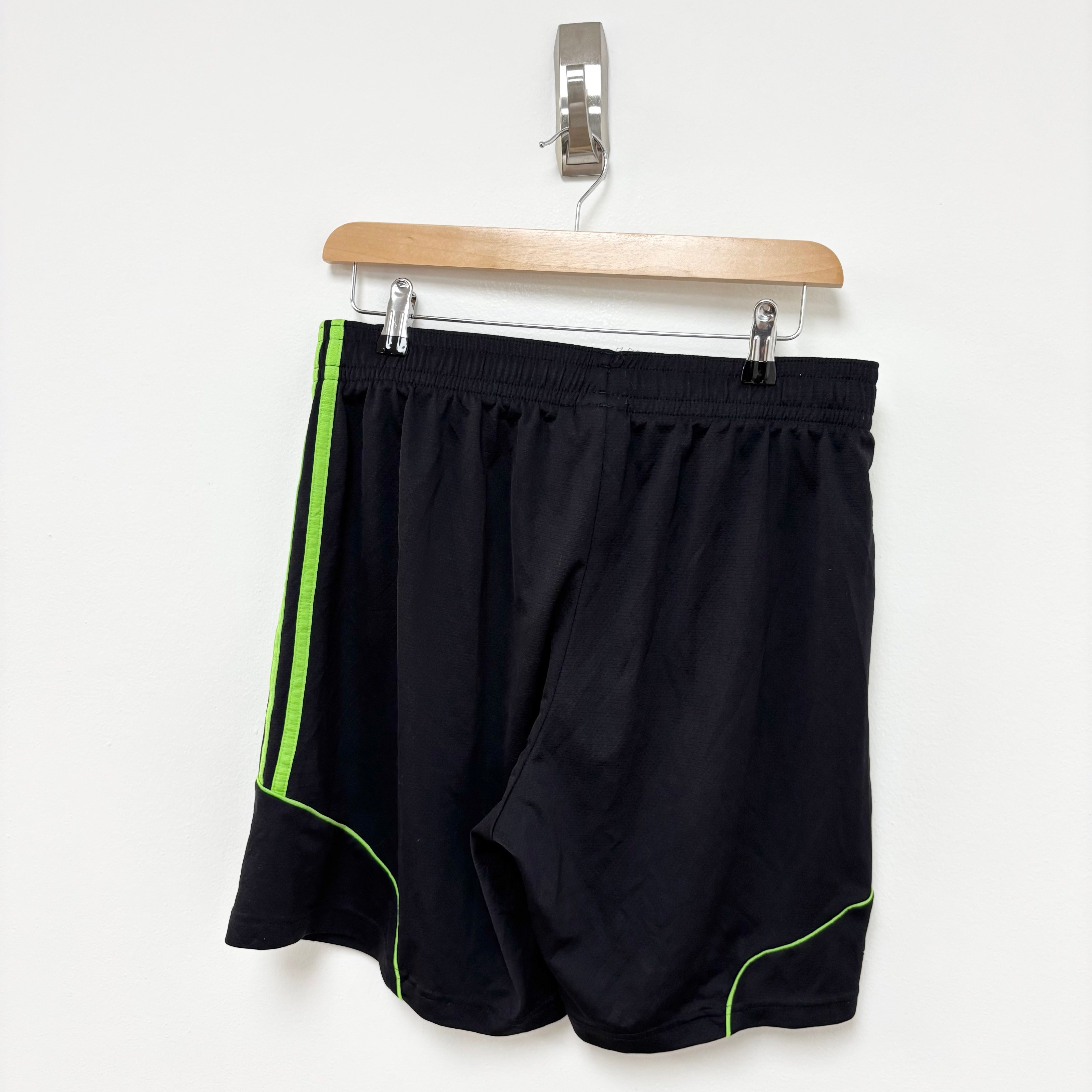 Adidas Shorts Mens Large Black Sports Running Gym Athletic Climalite (E)