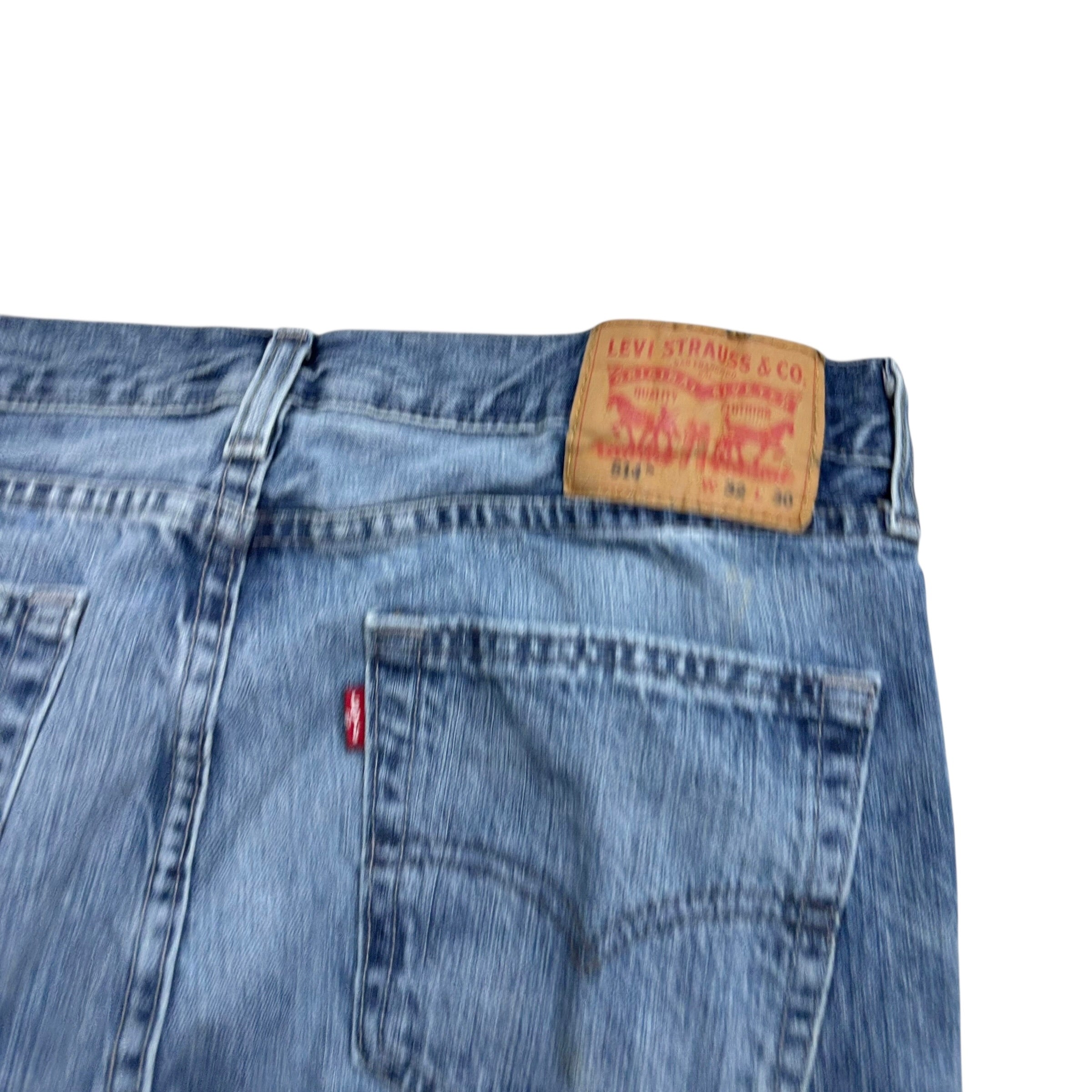 Levis 514 Jeans W32 L30 Mens Mid Blue Regular Straight Fit Denim