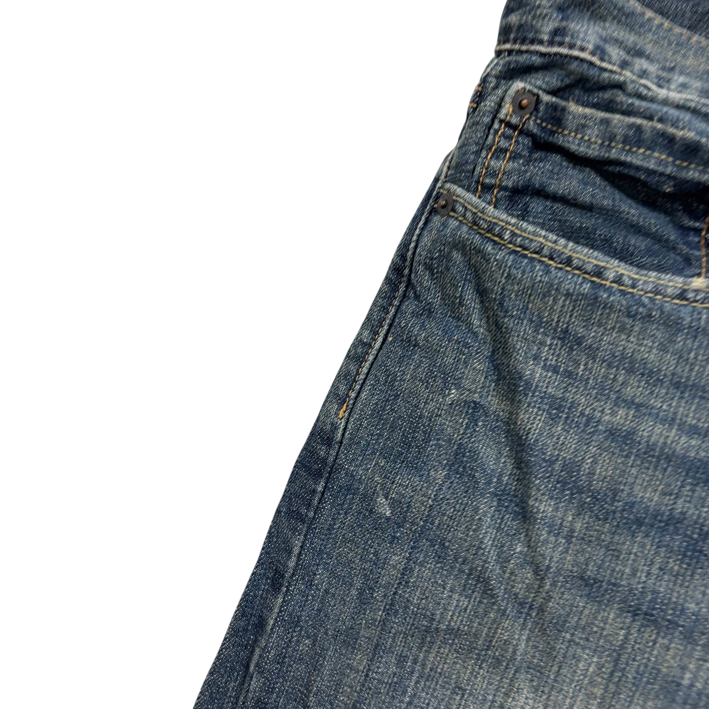 Levis 559 Jeans W36 L30 Mens Dark Blue Baggy Relaxed Straight Fit Denim (E)