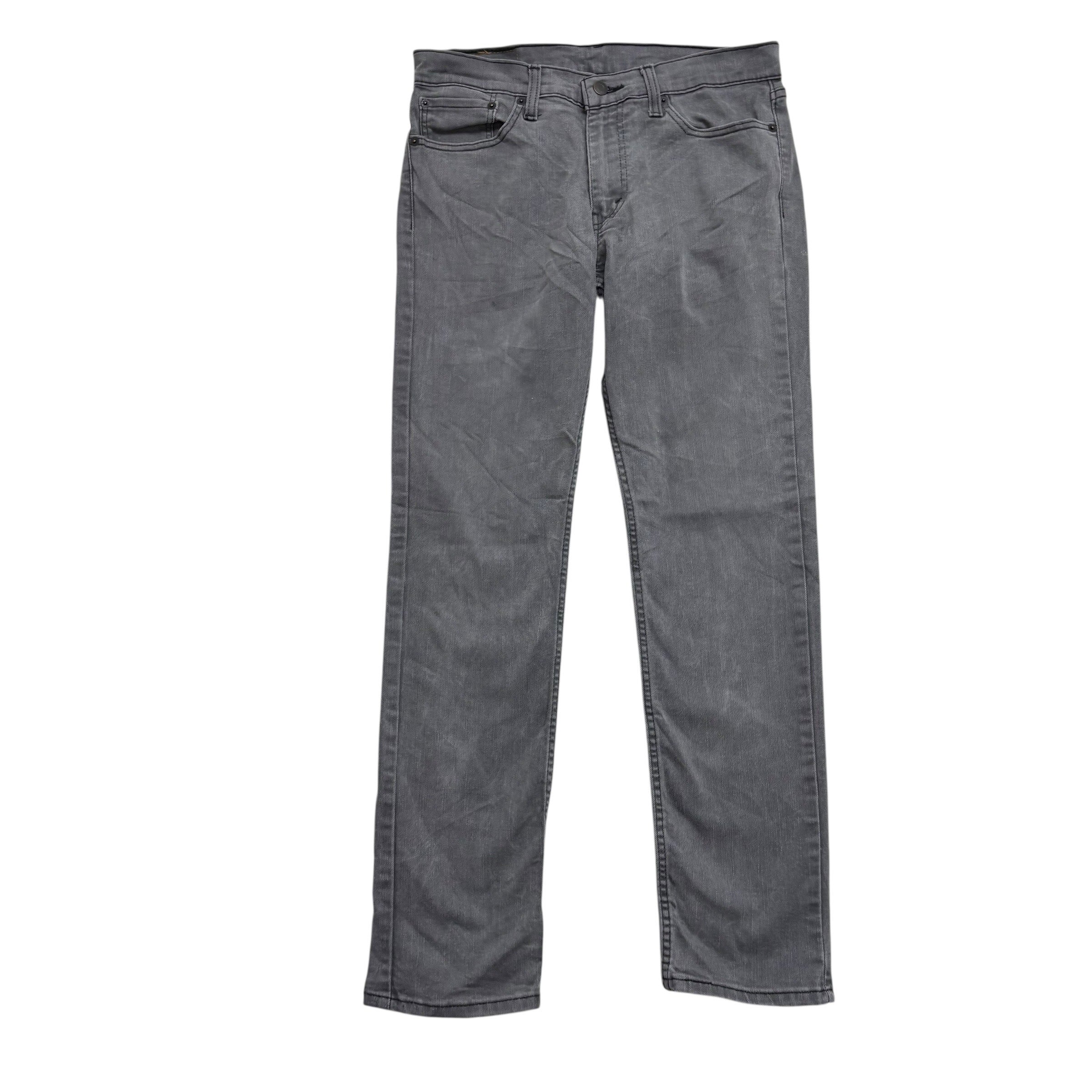 Levis 511 Jeans W32 L31 Mens Grey Slim Fit Stretch Denim