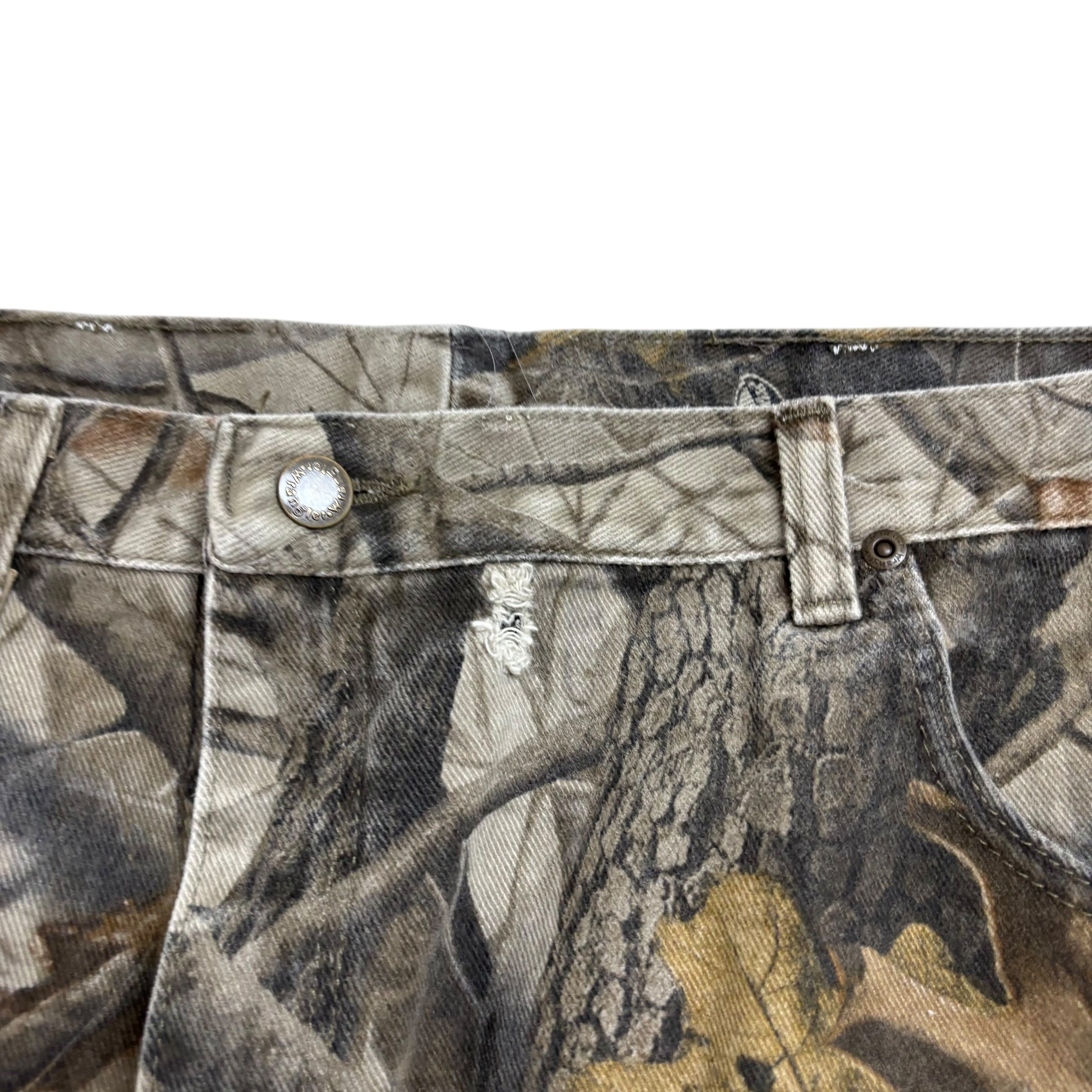 Wrangler RealTree Jeans W40 L30 Mens Double Knee Vintage Relaxed Fit (F)