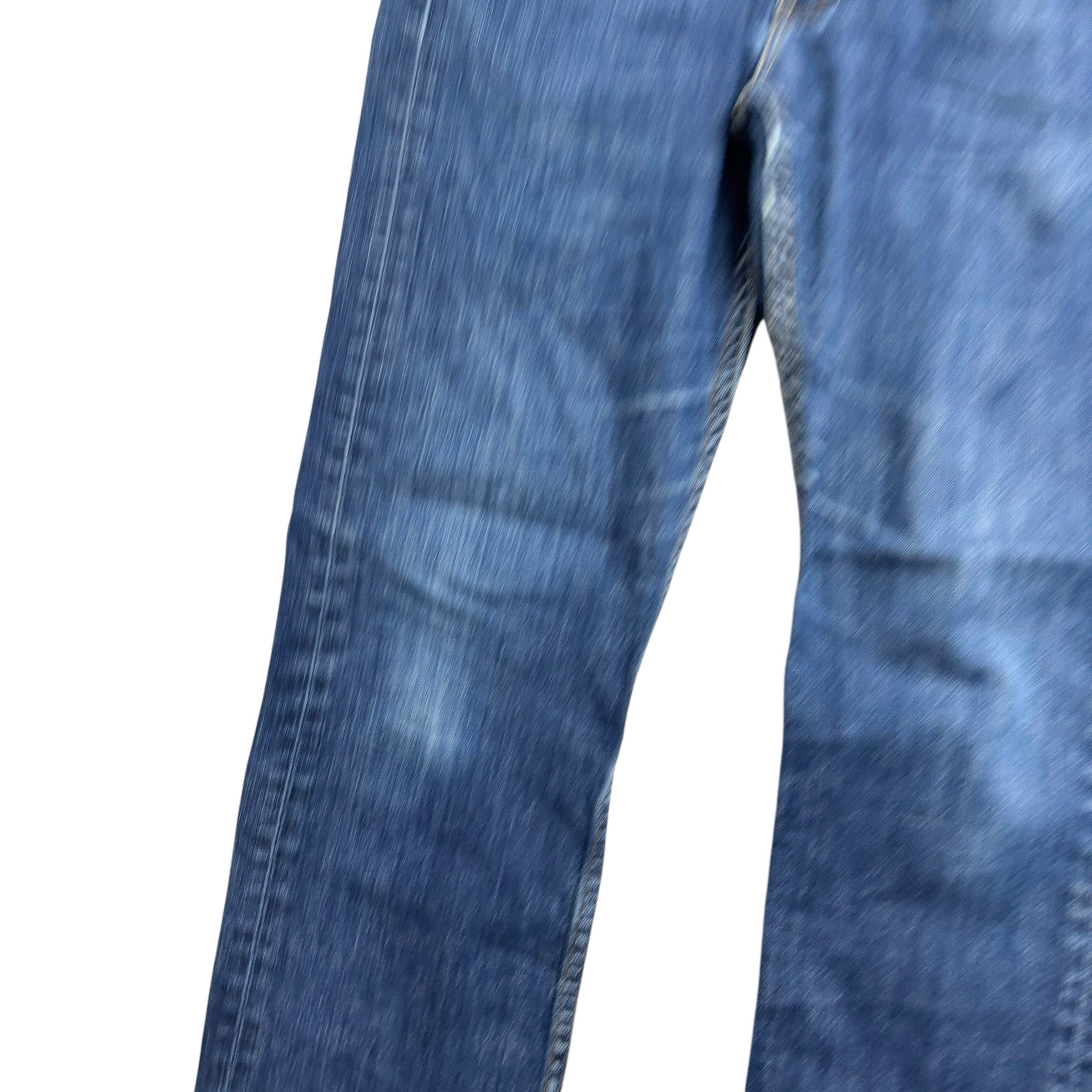 Levis 513 Jeans W31 L30 Mens Mid Blue Slim Straight Fit Stretch Denim