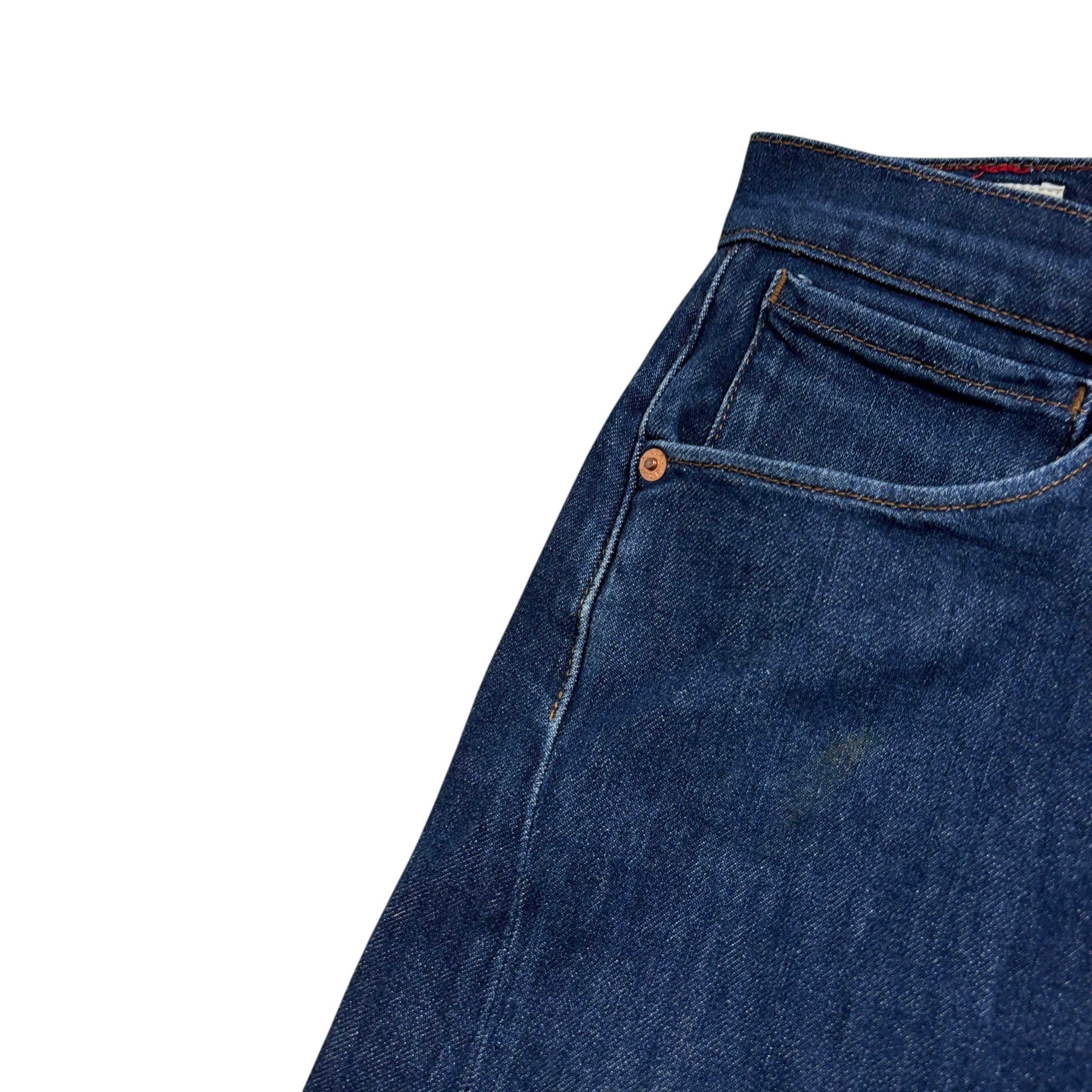 Levis 502 Engineered Jeans W30 L29 Mens Dark Blue Twisted Tapered Stretch