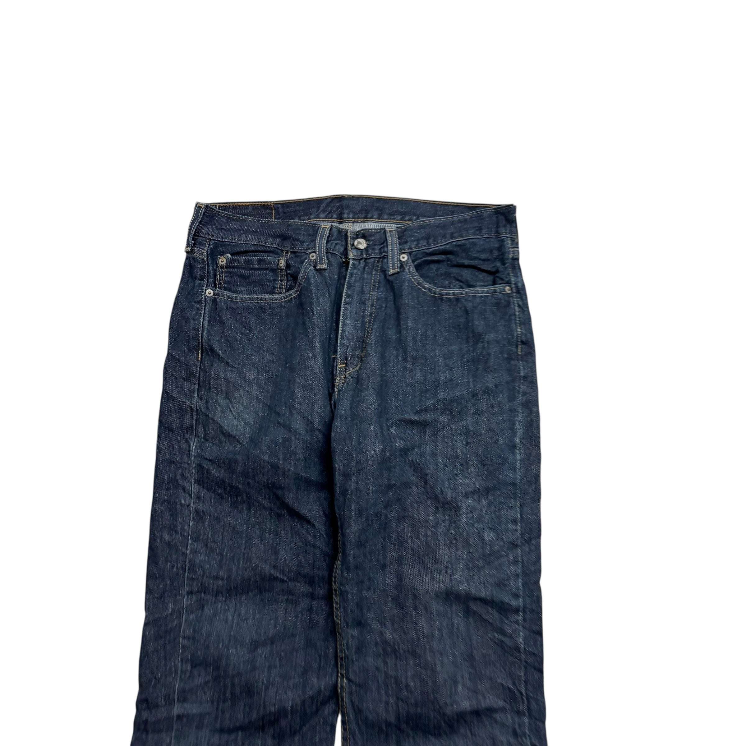 Levis 514 Jeans W32 L29 Mens Dark Blue Regular Straight Fit Denim (F)