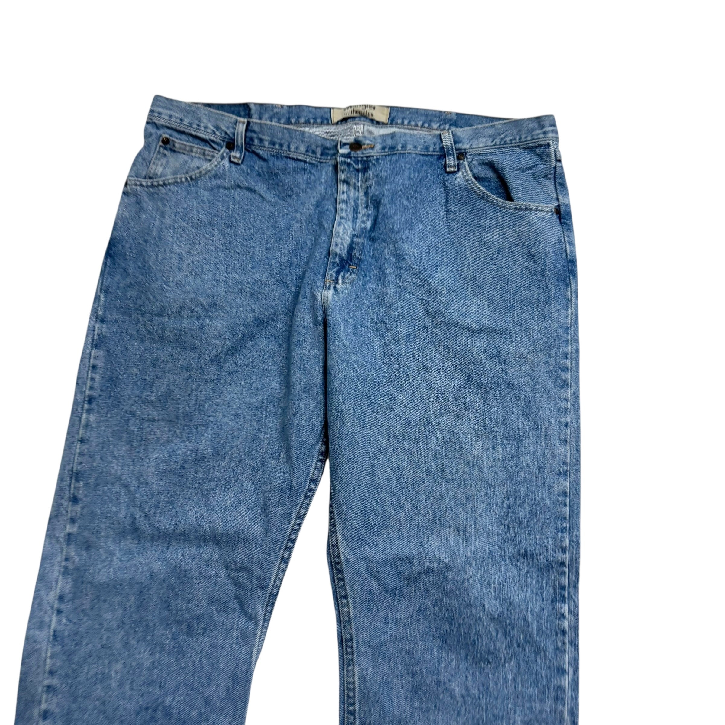 Wrangler Jeans W42 L32 Mens Light Blue Relaxed Straight Fit Denim (E)