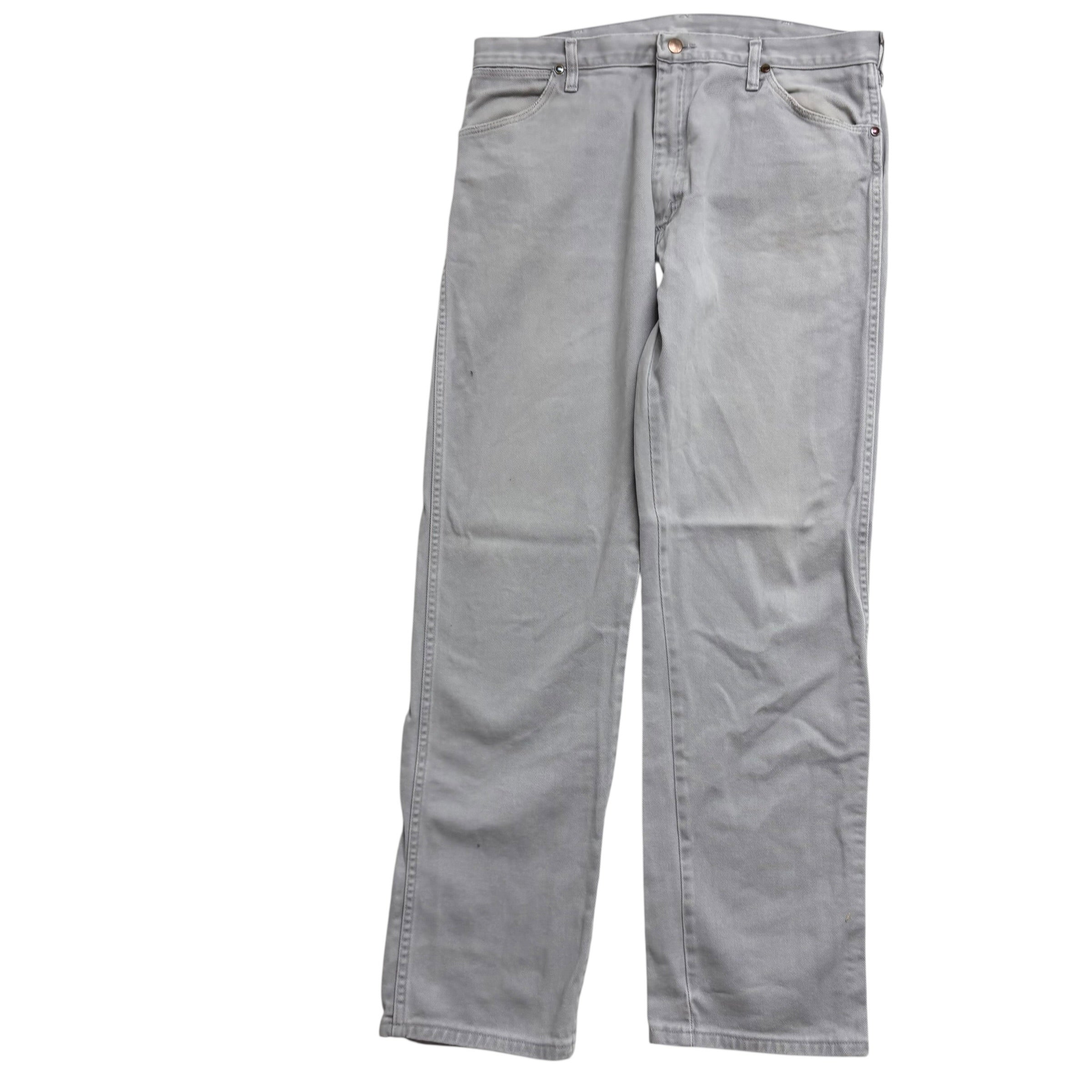 Wrangler Jeans Cowboy Cut W36 L33 Mens Grey Regular Straight Fit Vintage