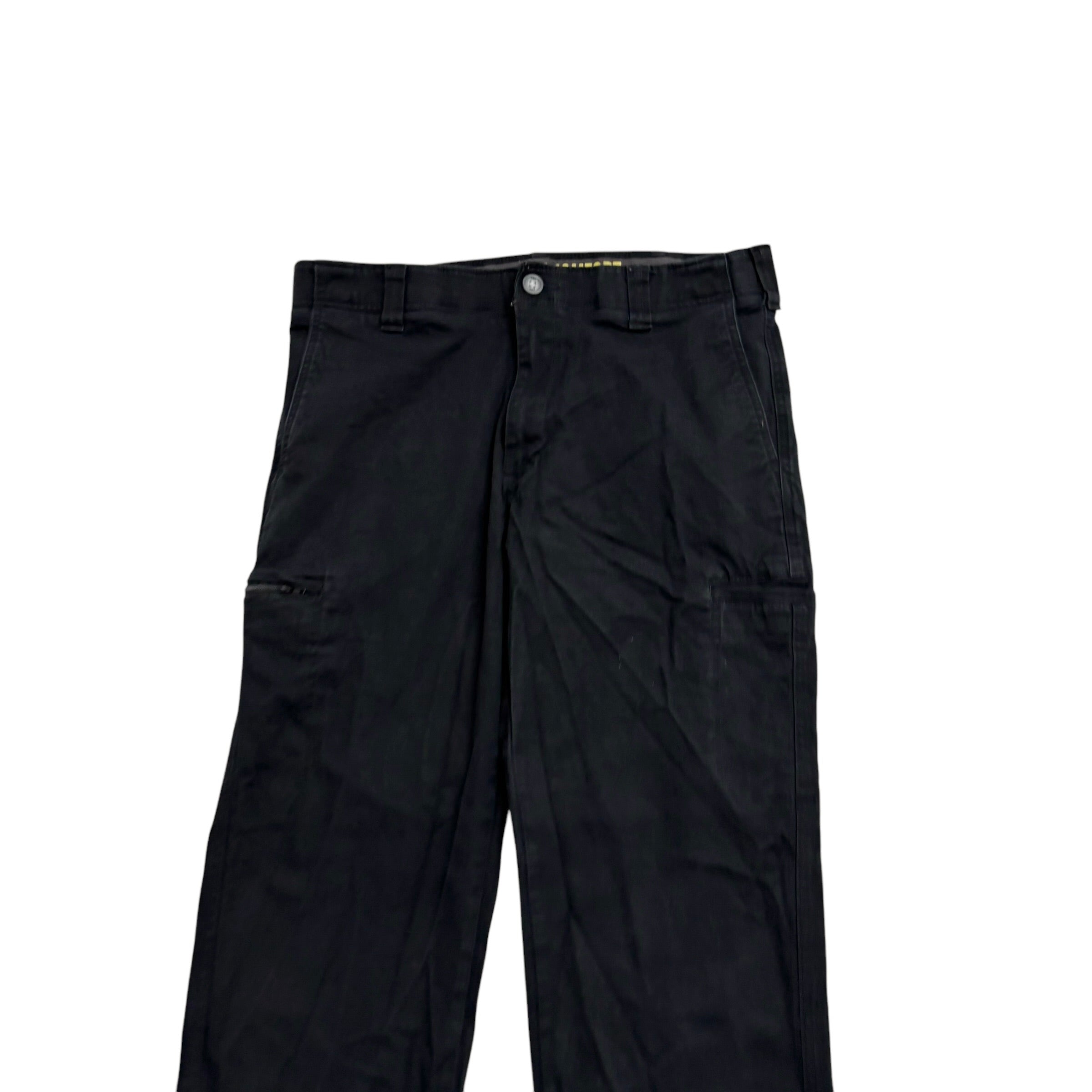 Lee Trousers W34 L31 Mens Black Regular Straight Stretch Cotton Pants (E)