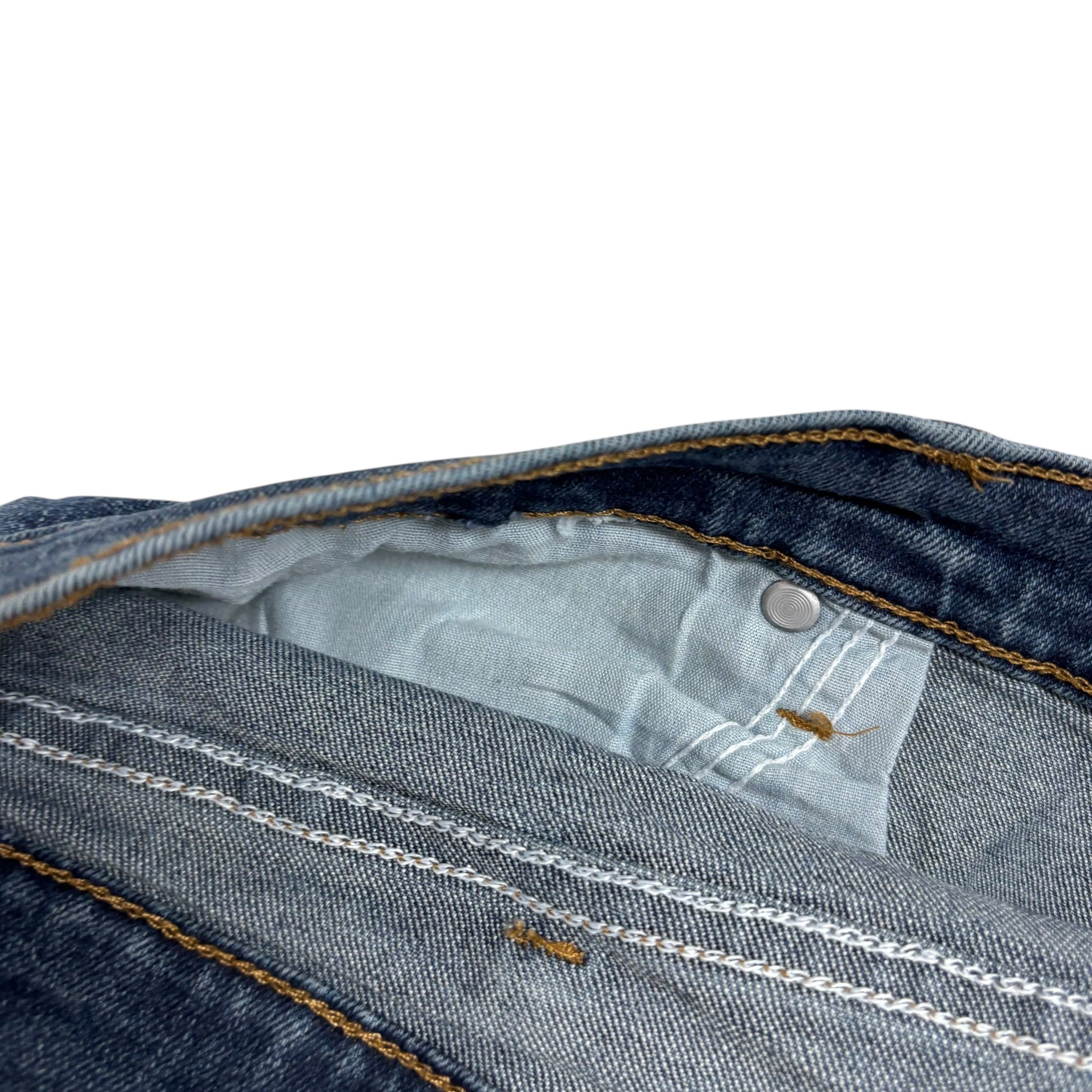 Wrangler Jeans W42 L30 Mens Mid Blue Relaxed Straight Fit Stretch Denim (E)