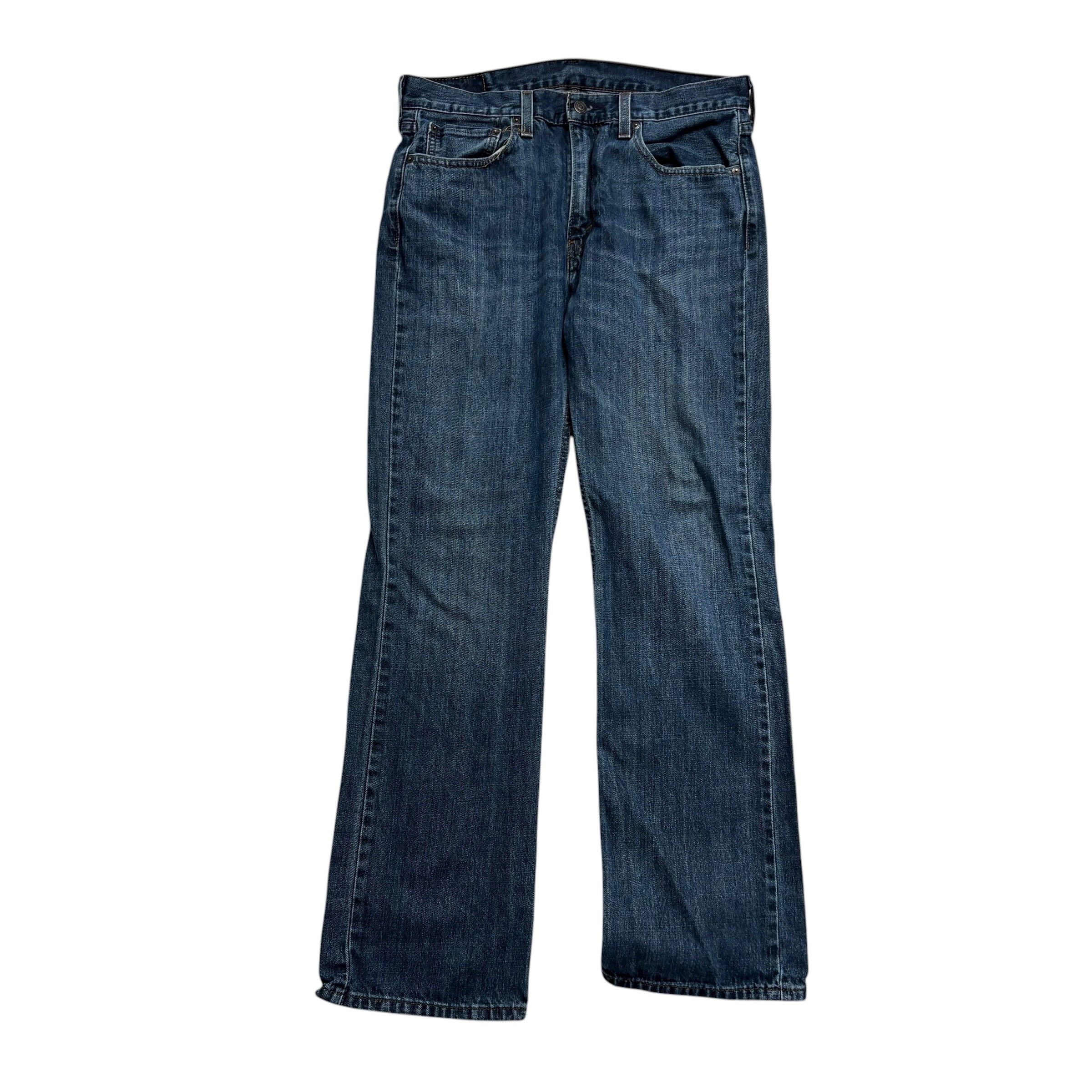 Levis 527 Jeans W33 L32 Mens Dark Blue Slim Bootcut Fit Denim