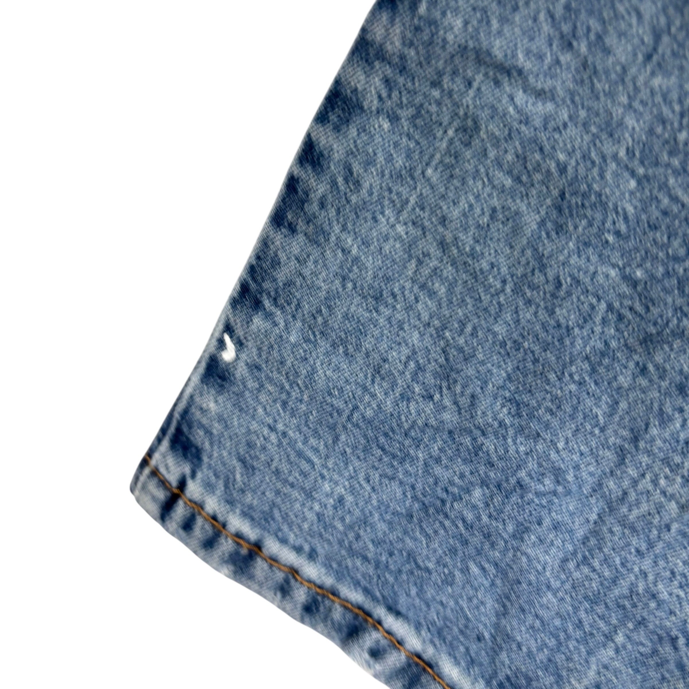 Levis 502 Jeans W34 L29 Mens Light Blue Regular Tapered Fit Stretch Denim (F)