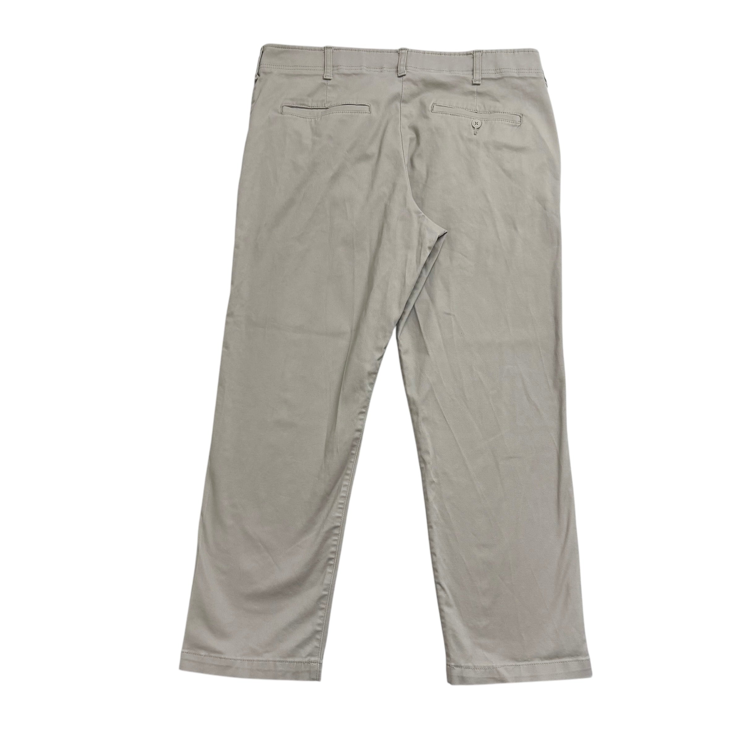 Lee Trousers W38 L30 Mens Cream Regular Straight Fit Stretch Pants