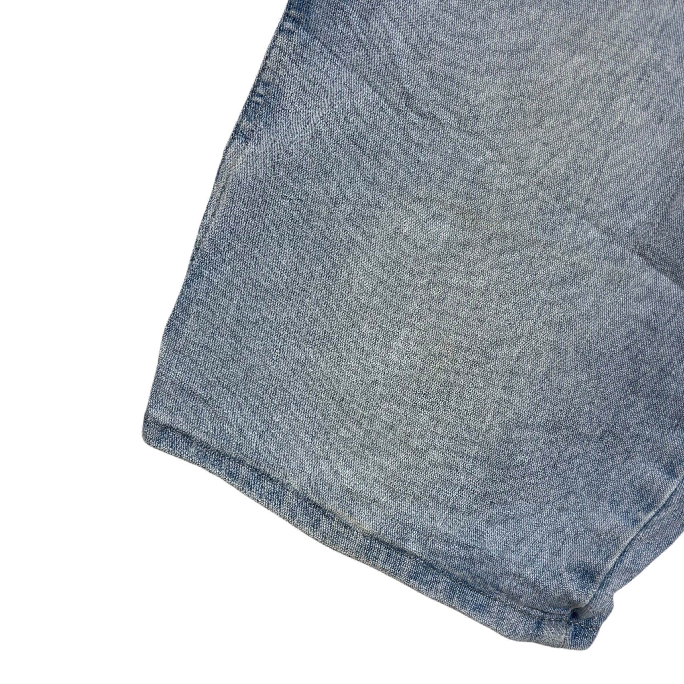 Wrangler Jorts W30 Mens Light Blue Denim Shorts Regular Stretch Carpenter