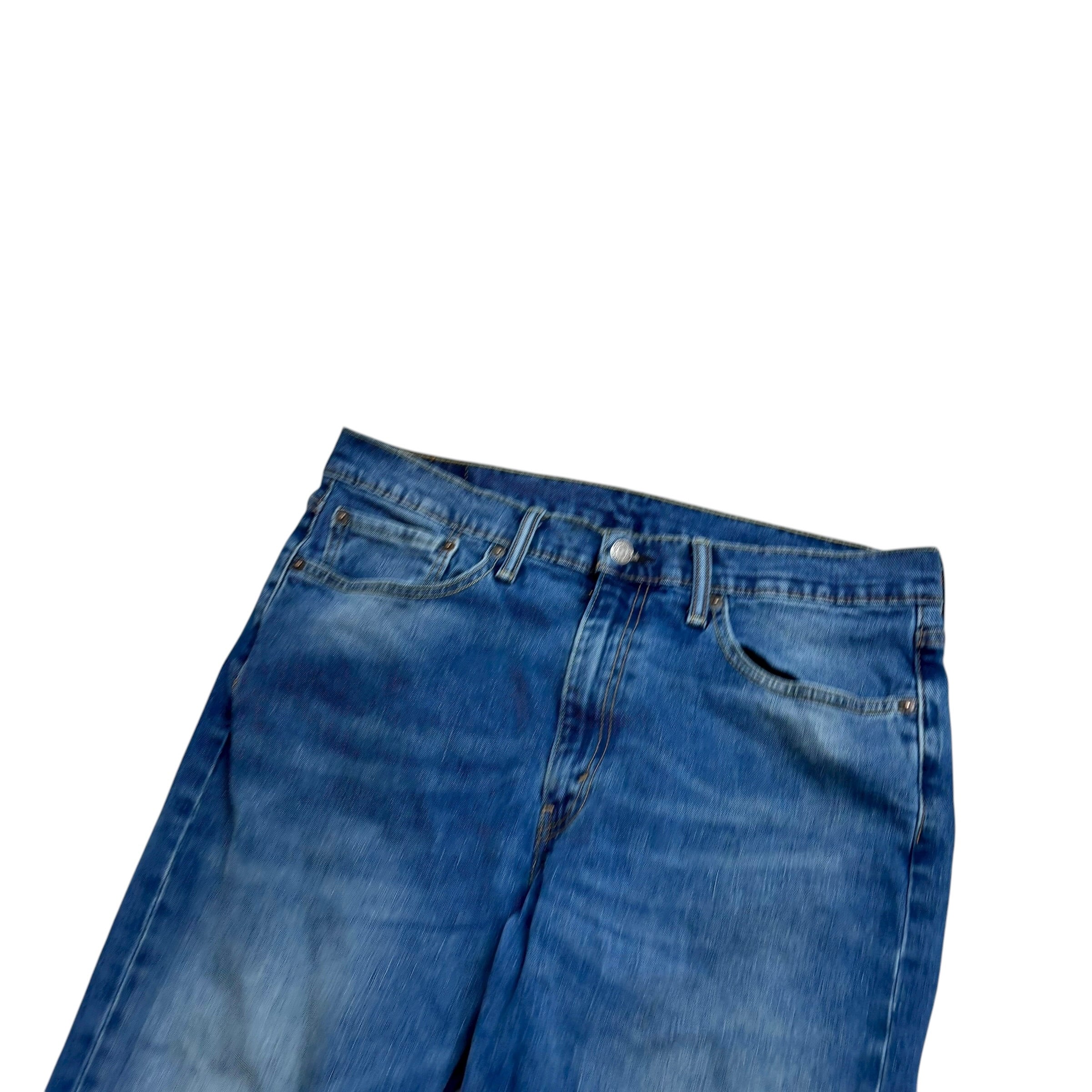 Levis 514 Jeans W36 L32 Mens Mid Blue Regular Straight Fit Stretch Denim