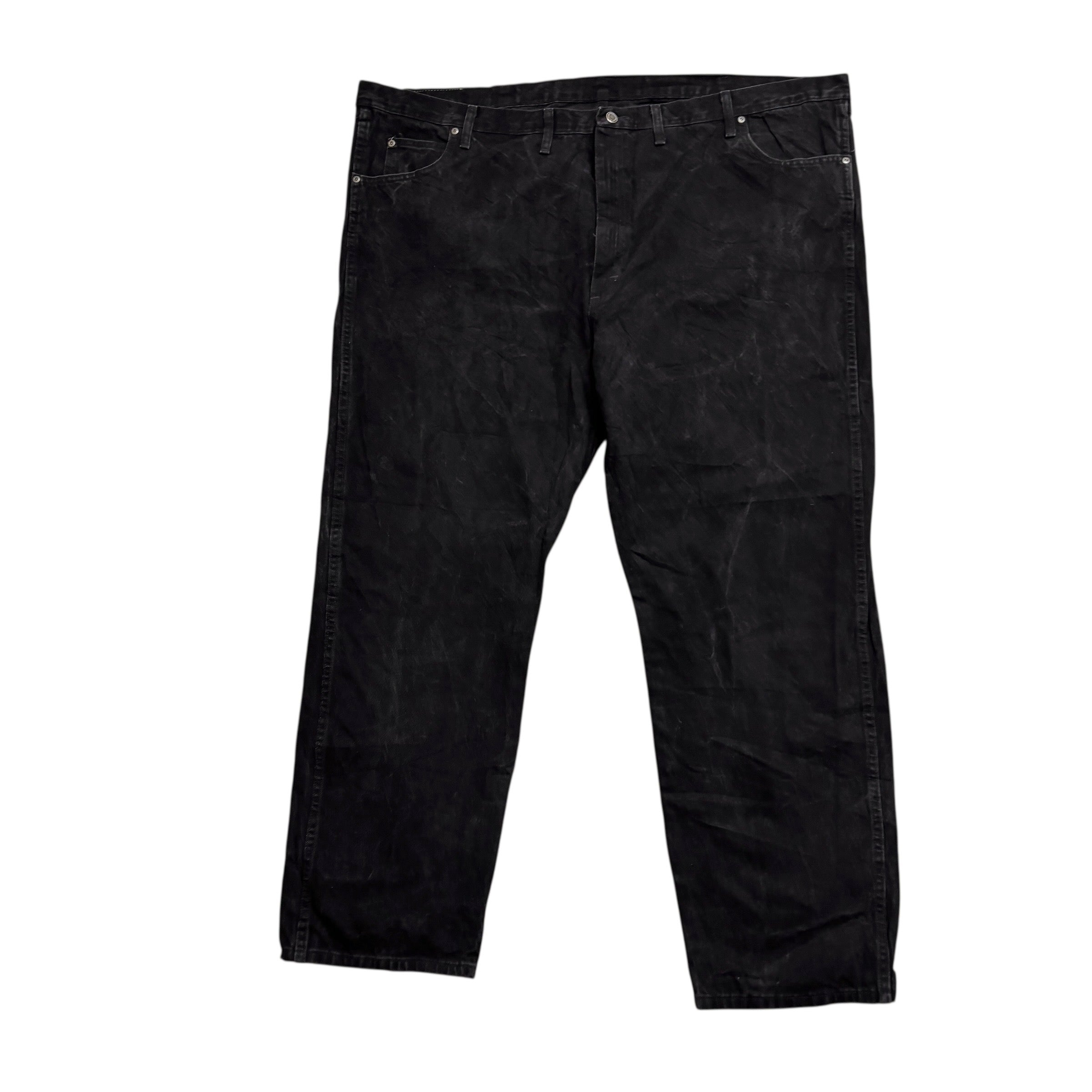 Wrangler Jeans W54 L34 Mens Black Relaxed Straight Fit Baggy Denim (E)