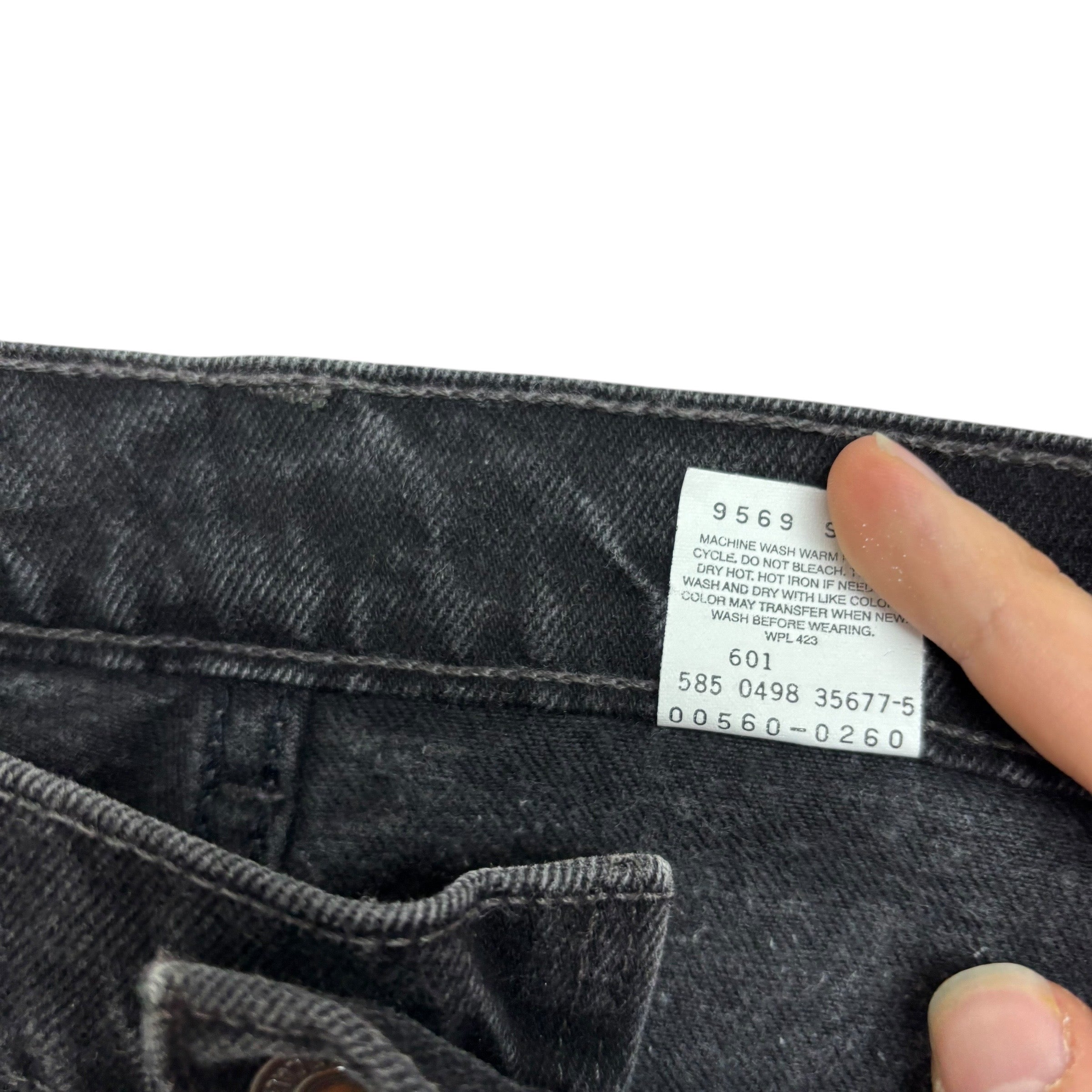 Levis 560 Jeans W40 L32 Mens Black Relaxed Tapered Fit Made In USA Vintage (E)