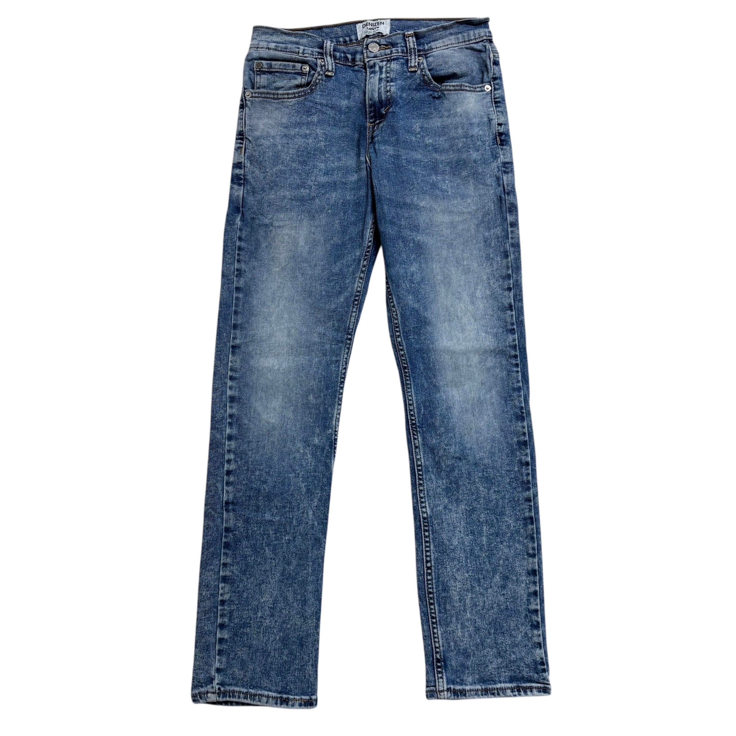 Levis Denizen Jeans W28 L30 Mens Mid Blue Slim Fit Stretch Denim