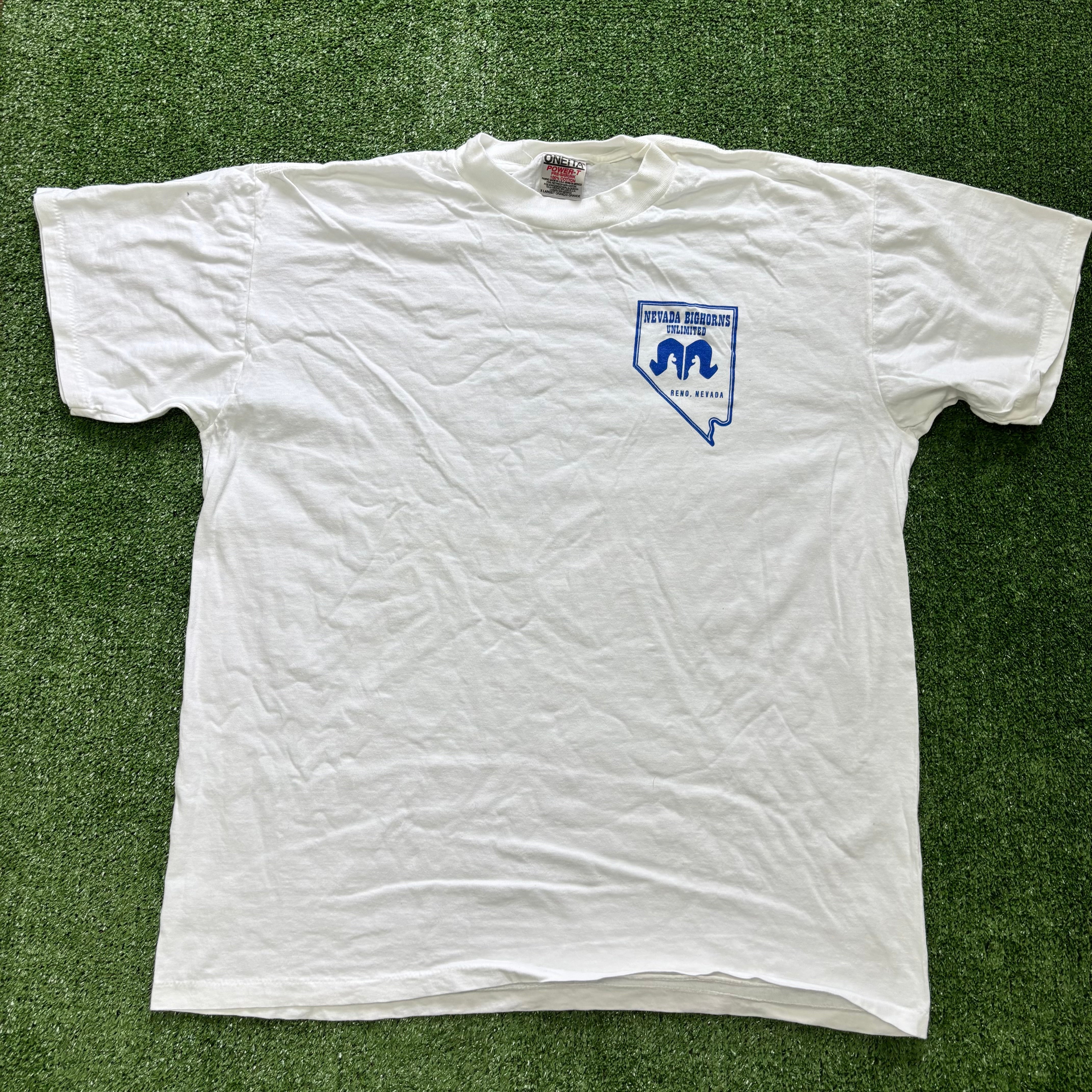 Vintage T Shirt Mens XL White Single Stitch Graphic Print 90s USA (E)