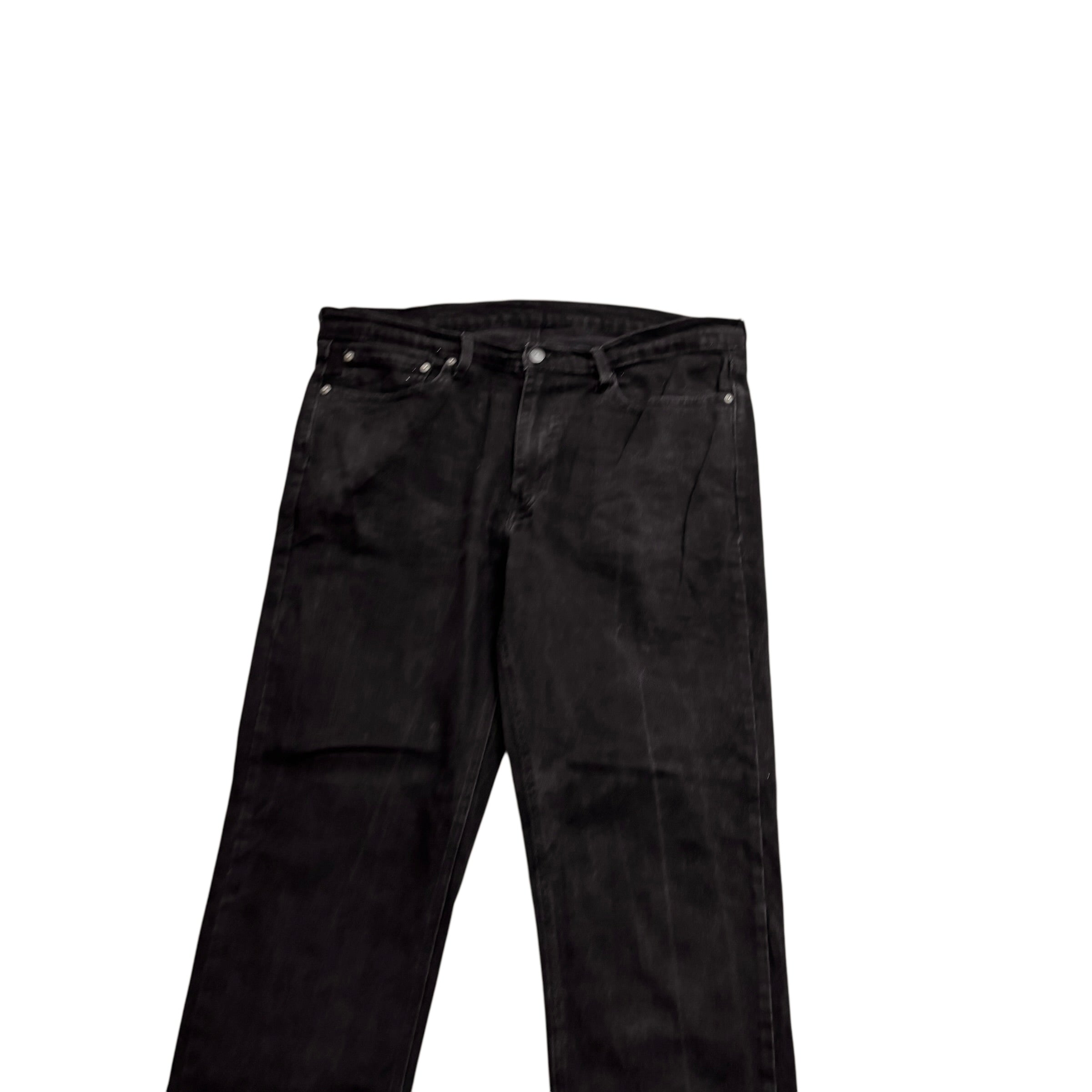 Levis 541 Jeans W38 L36 Mens Black Athletic Tapered Fit Stretch Denim