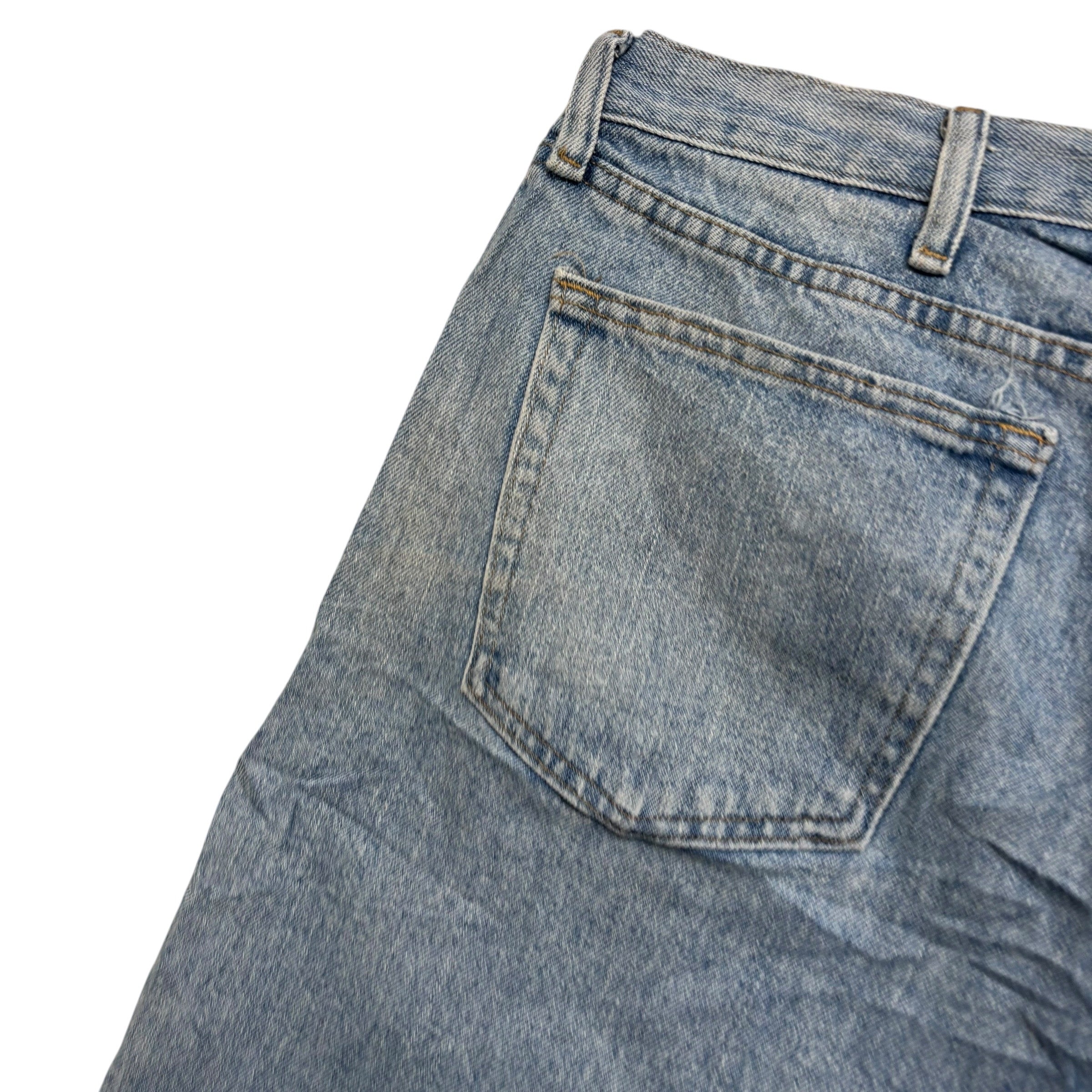 Wrangler Baggy Jorts W44 Mens Denim Shorts Light Blue Relaxed Fit