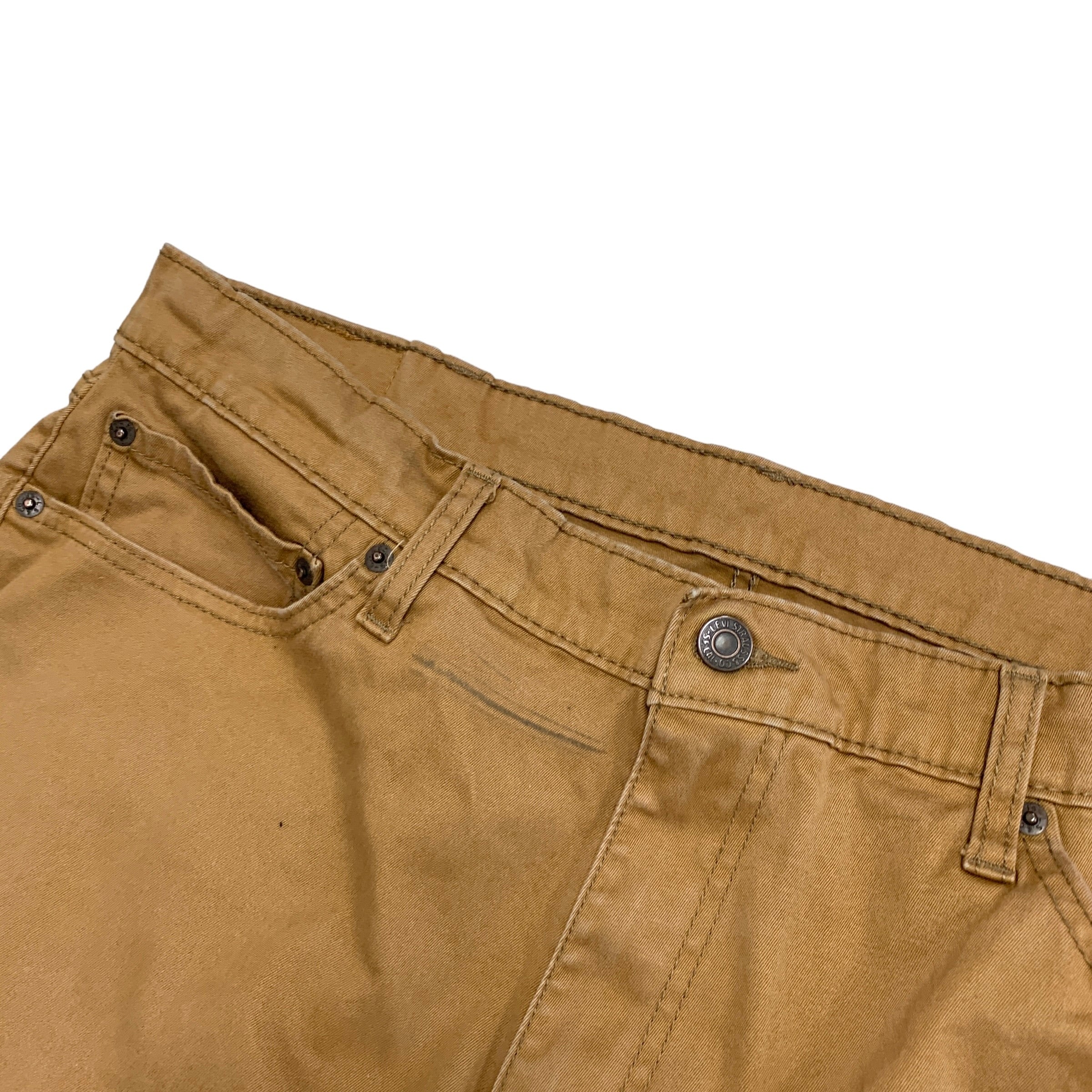 Levis 541 Trousers W38 L31 Mens Golden tan Athletic Taper Fit Stretch Pants