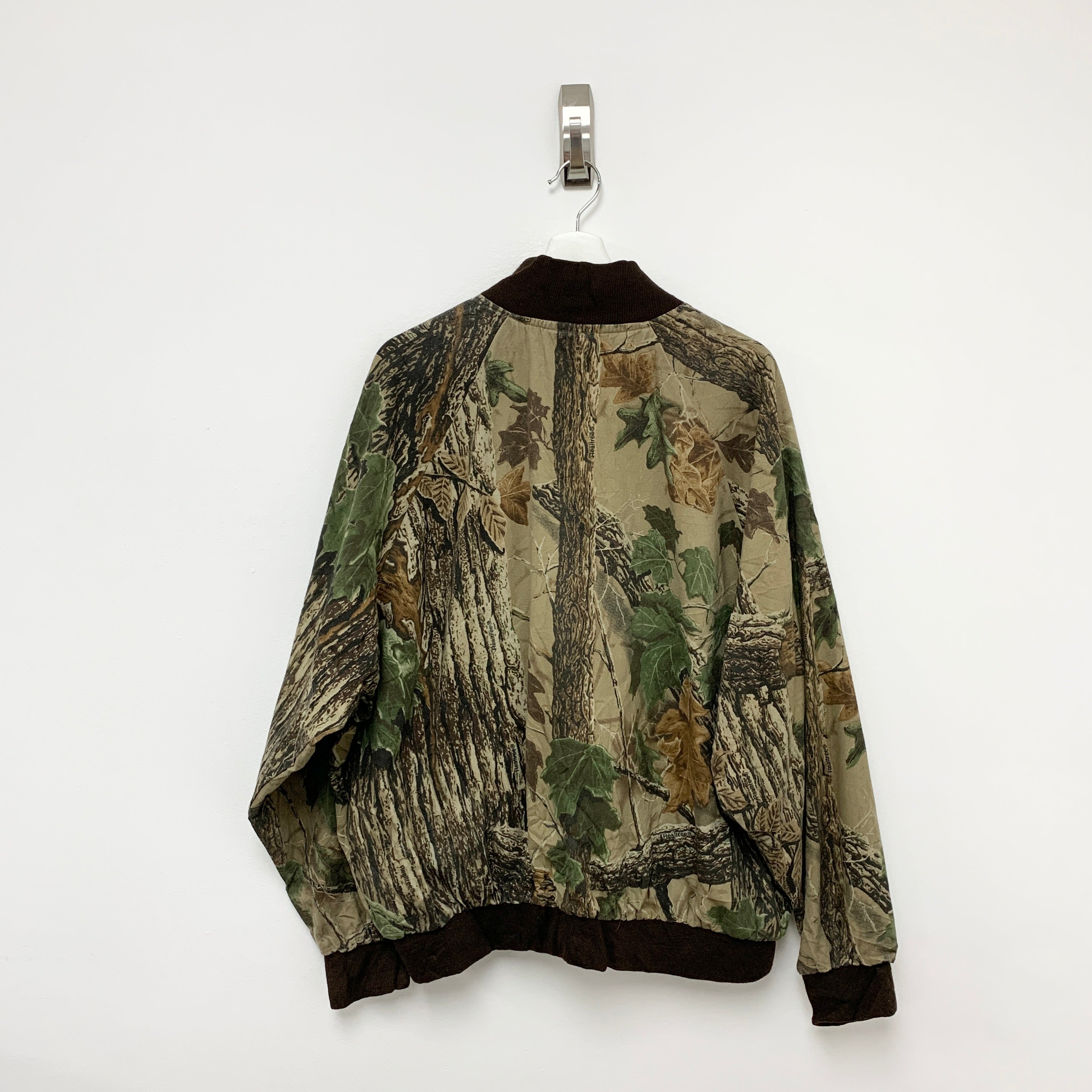 Vintage Realtree Bomber Jacket XXL Camo USA Hunting