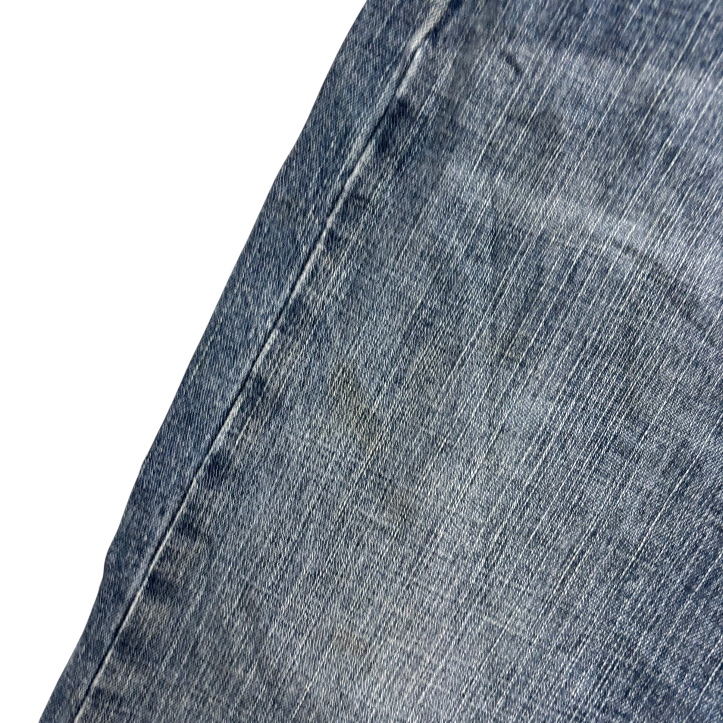 Levis 569 Jeans W36 L30 Mens Mid Blue Baggy Relaxed Straight Fit Denim