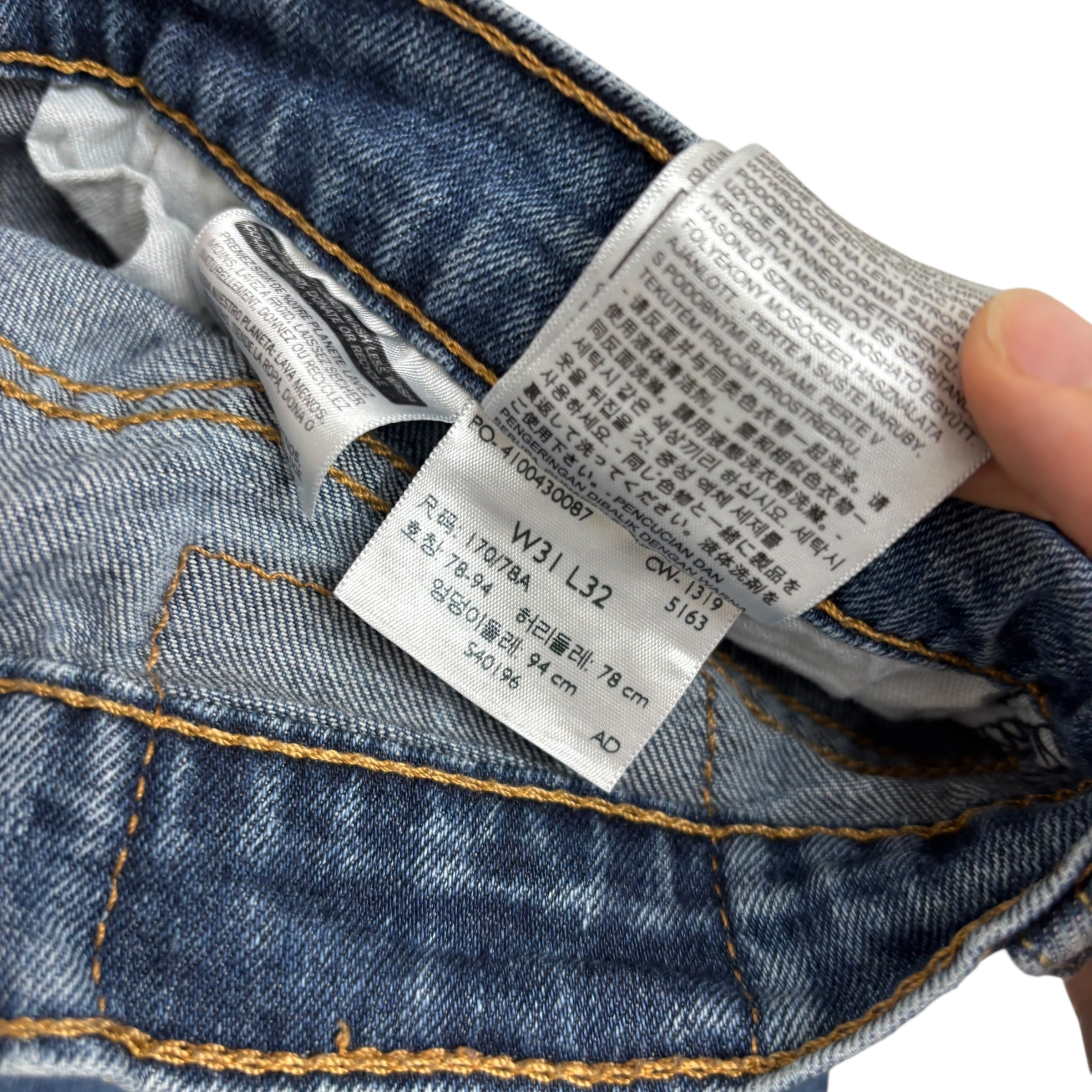 Levis 511 Jeans W30 L32 Mens Mid Blue Slim Fit Stretch Denim