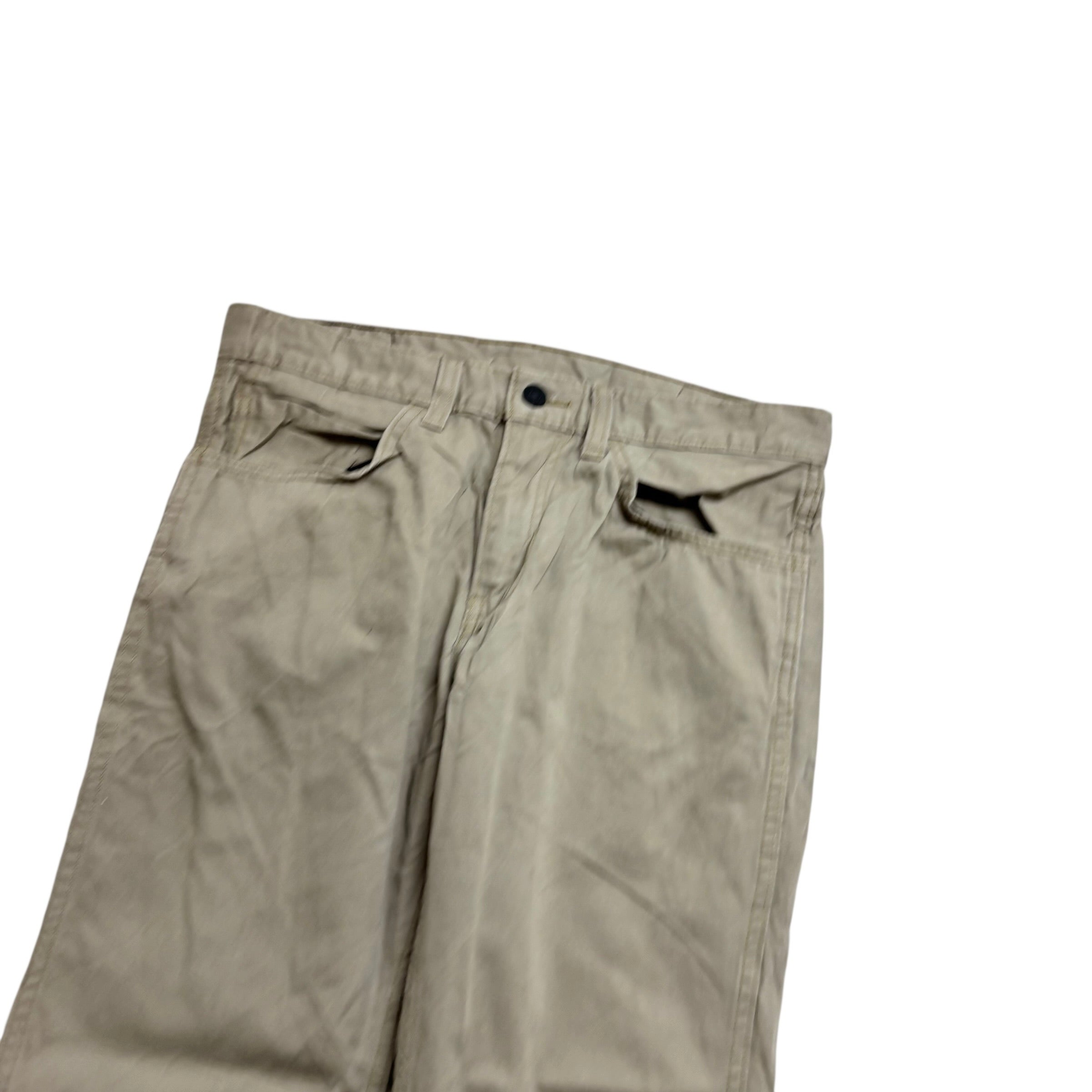 Levis 511 Trousers W34 L32 Mens Beige Slim Fit Cotton Pants (E)