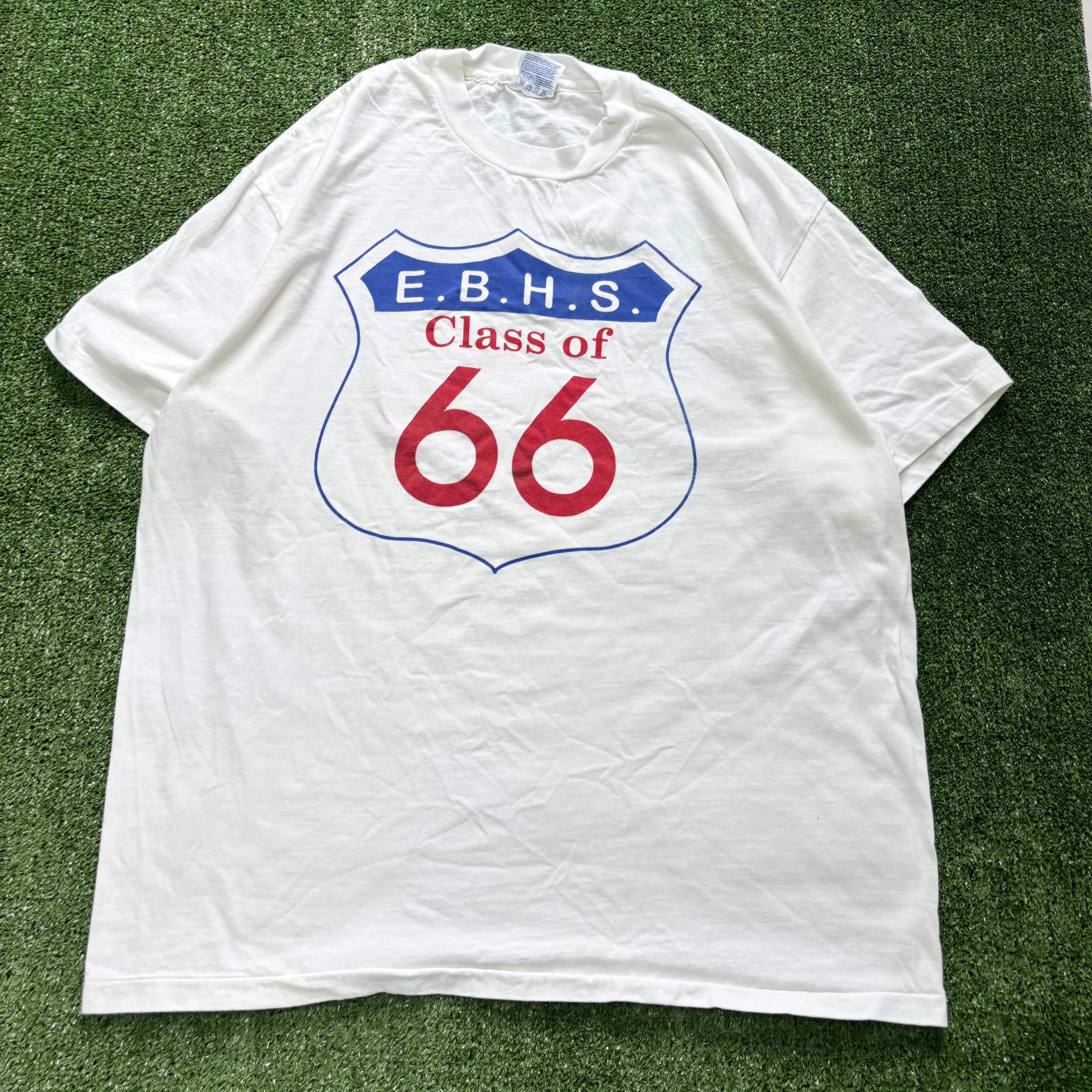 Vintage T Shirt Mens XL White Single Stitch Graphic Print 90s USA Beefy-T