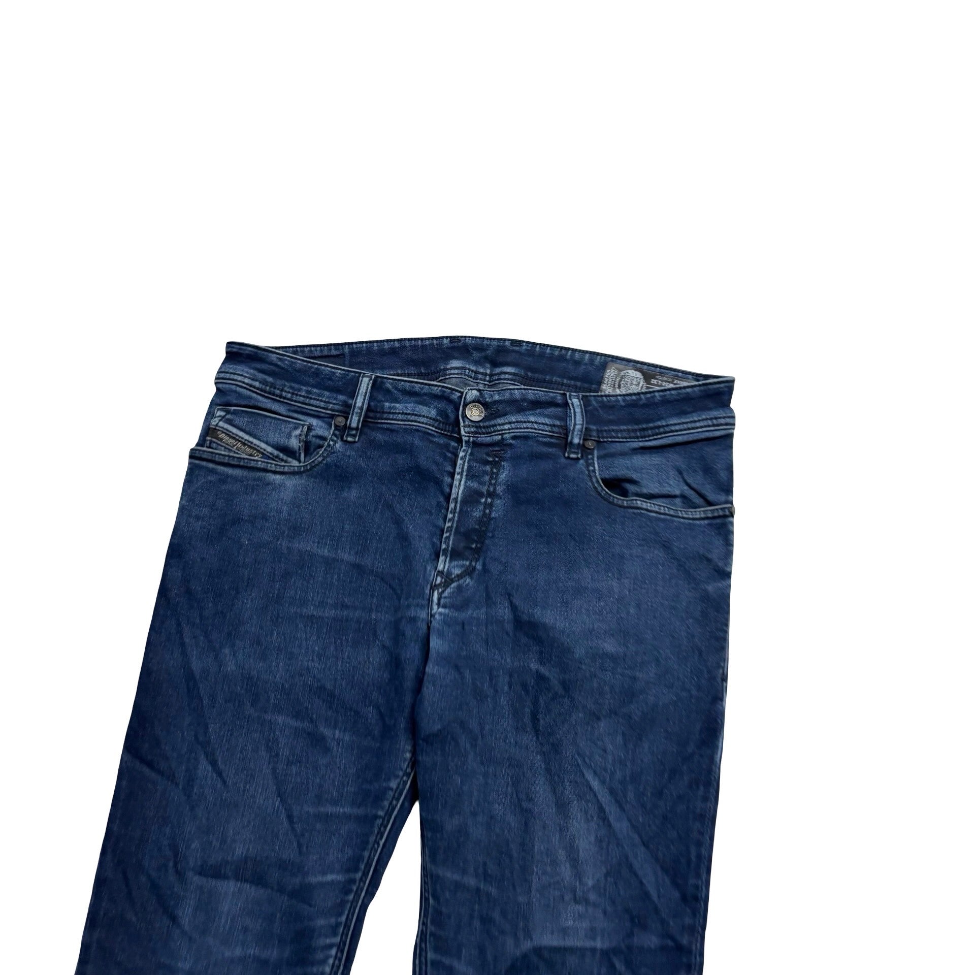 Diesel Sleenker Jeans W34 L32 Mens Navy Blue Slim Skinny Fit Stretch Denim