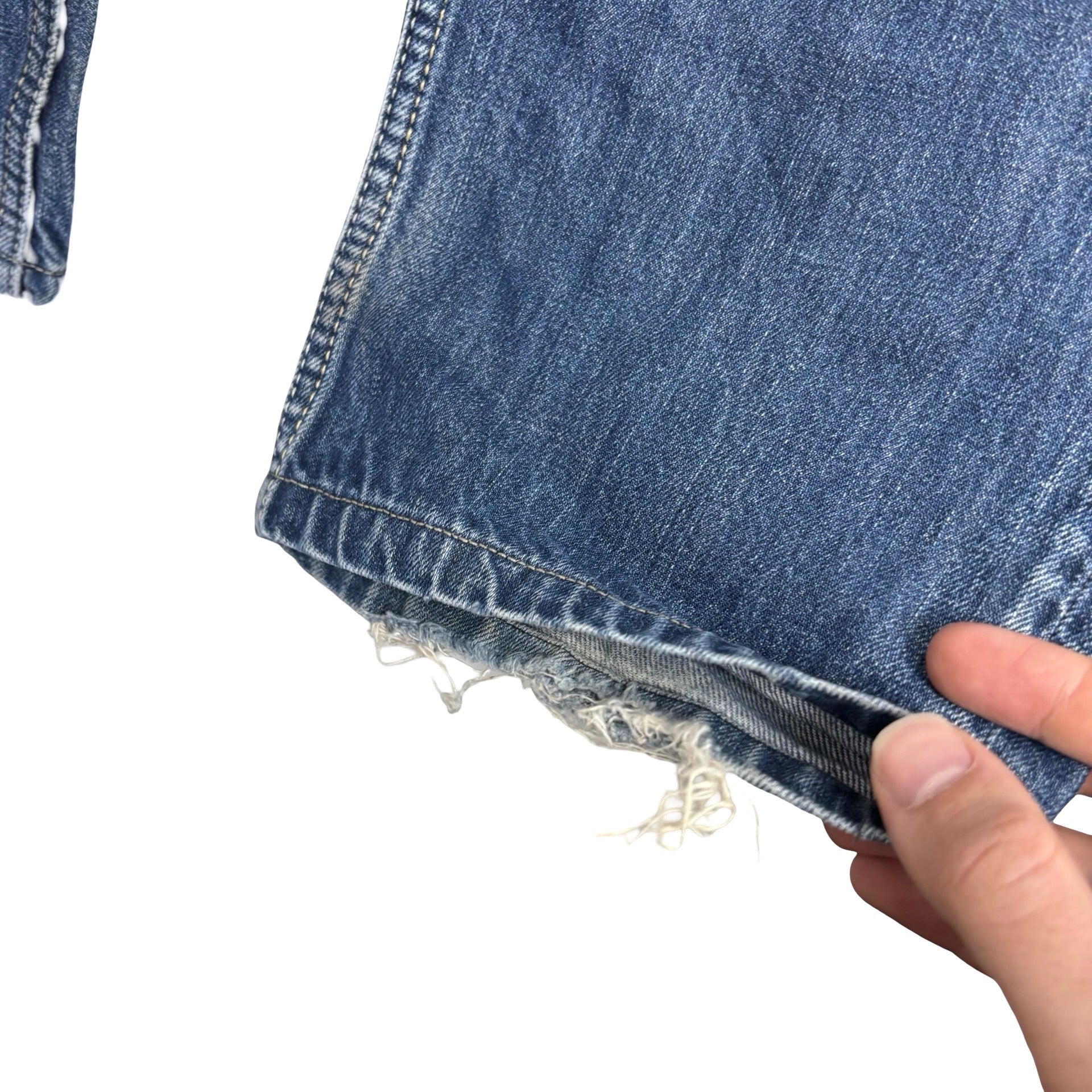 Diesel Waykee Jeans W32 L28 Mens Mid Blue Regular Straight Fit Denim (F)