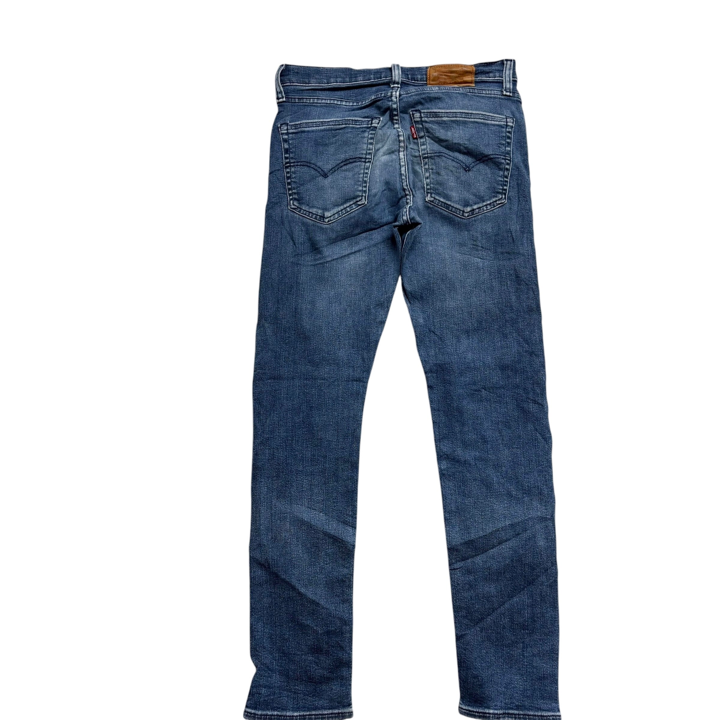 Levis 512 Jeans W30 L32 Mens Navy Blue Slim Tapered Fit Stretch Denim