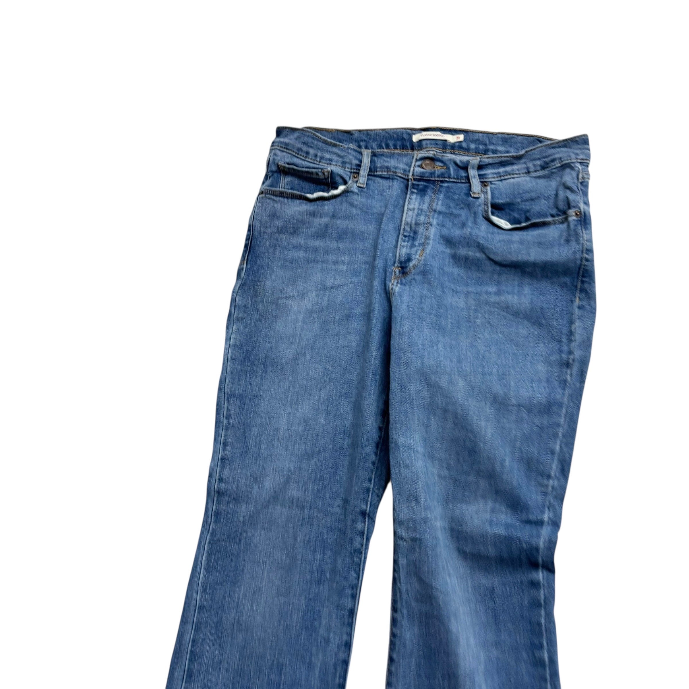 Levis Jeans W31 L30 Womens Classic Bootcut Mid Blue Stretch Denim