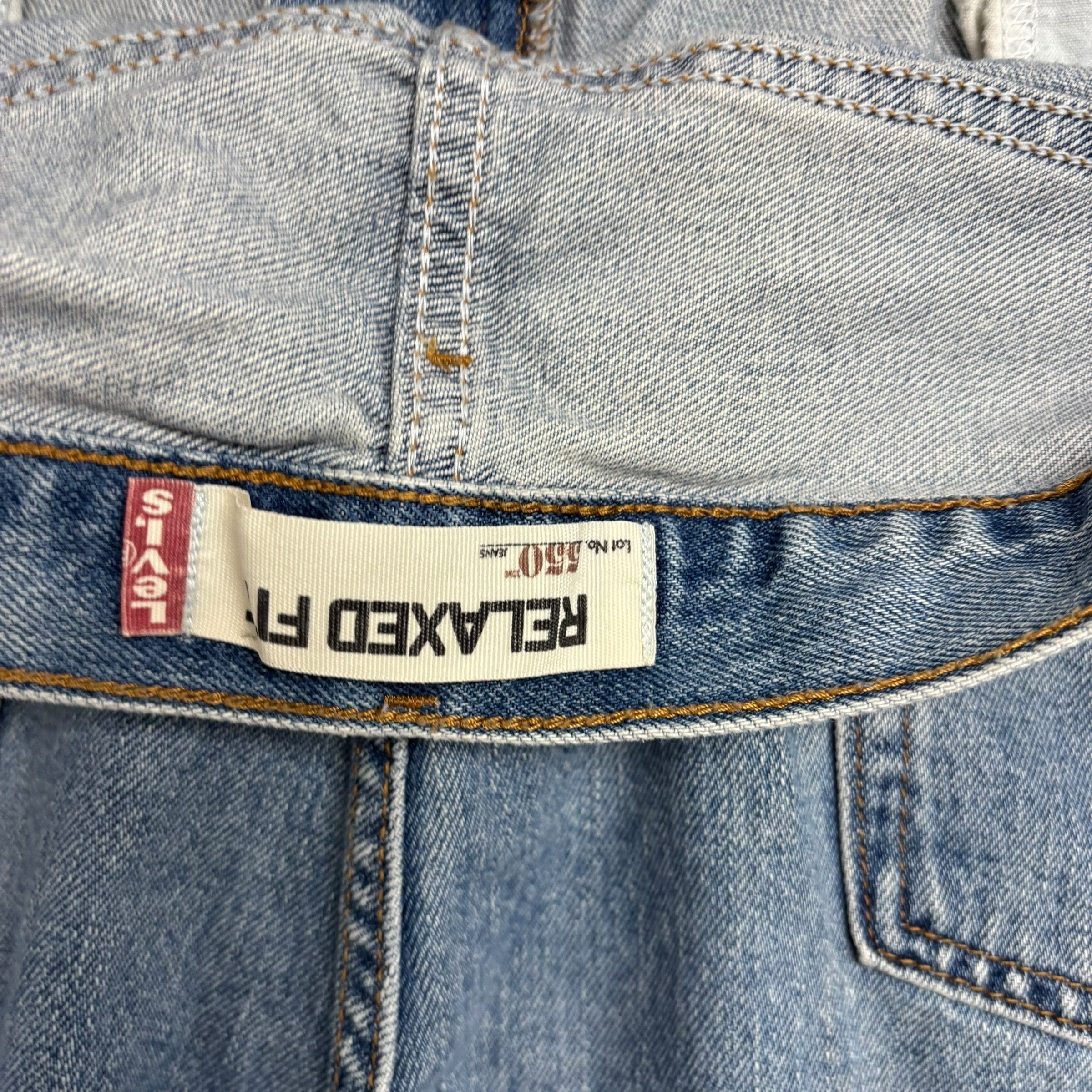 Levis 550 Jeans W40 L31 Mens Light Blue Baggy Relaxed Straight Vintage Denim (E)