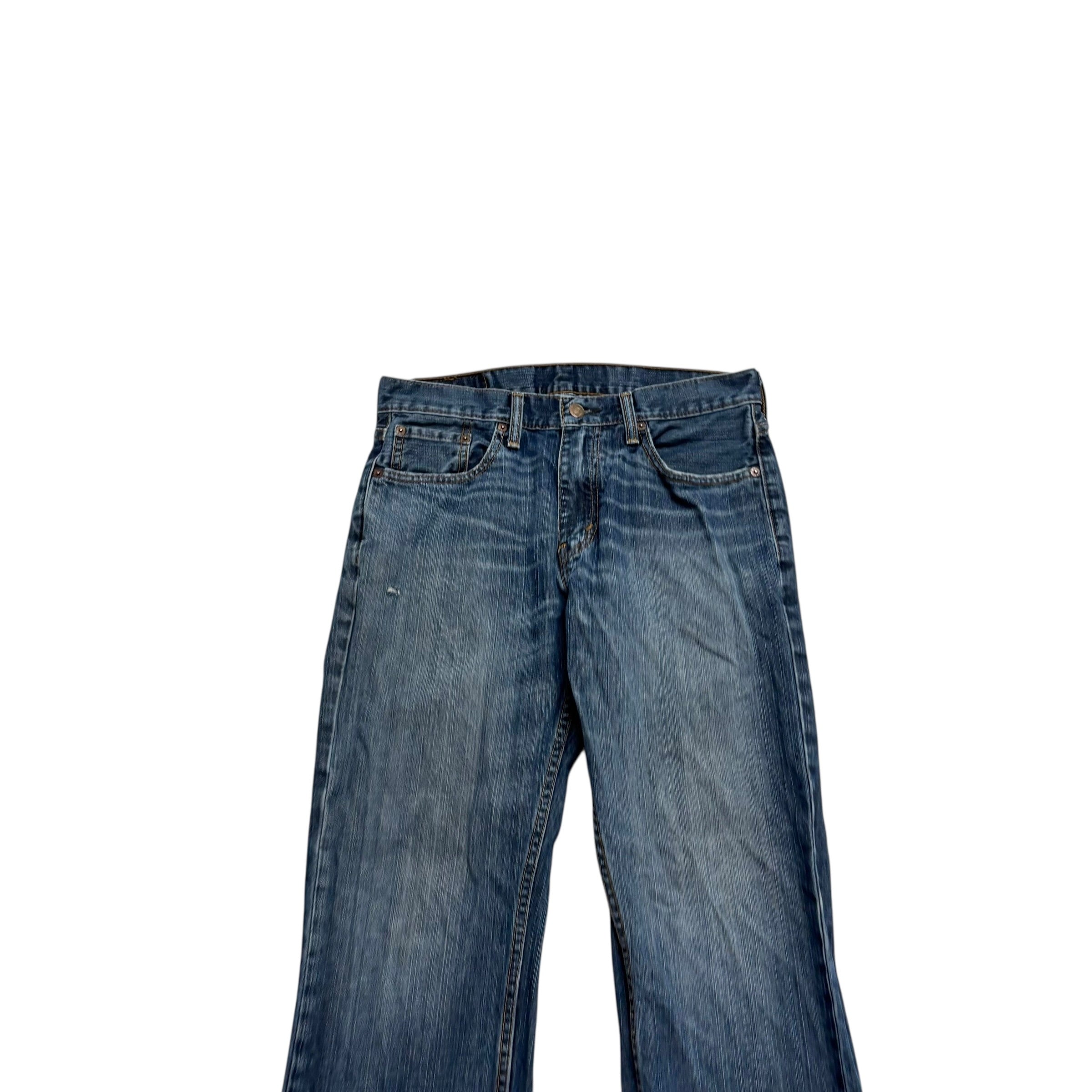 Levis 559 Jeans W30 L31 Mens Mid Blue Baggy Relaxed Straight Fit Denim (F)