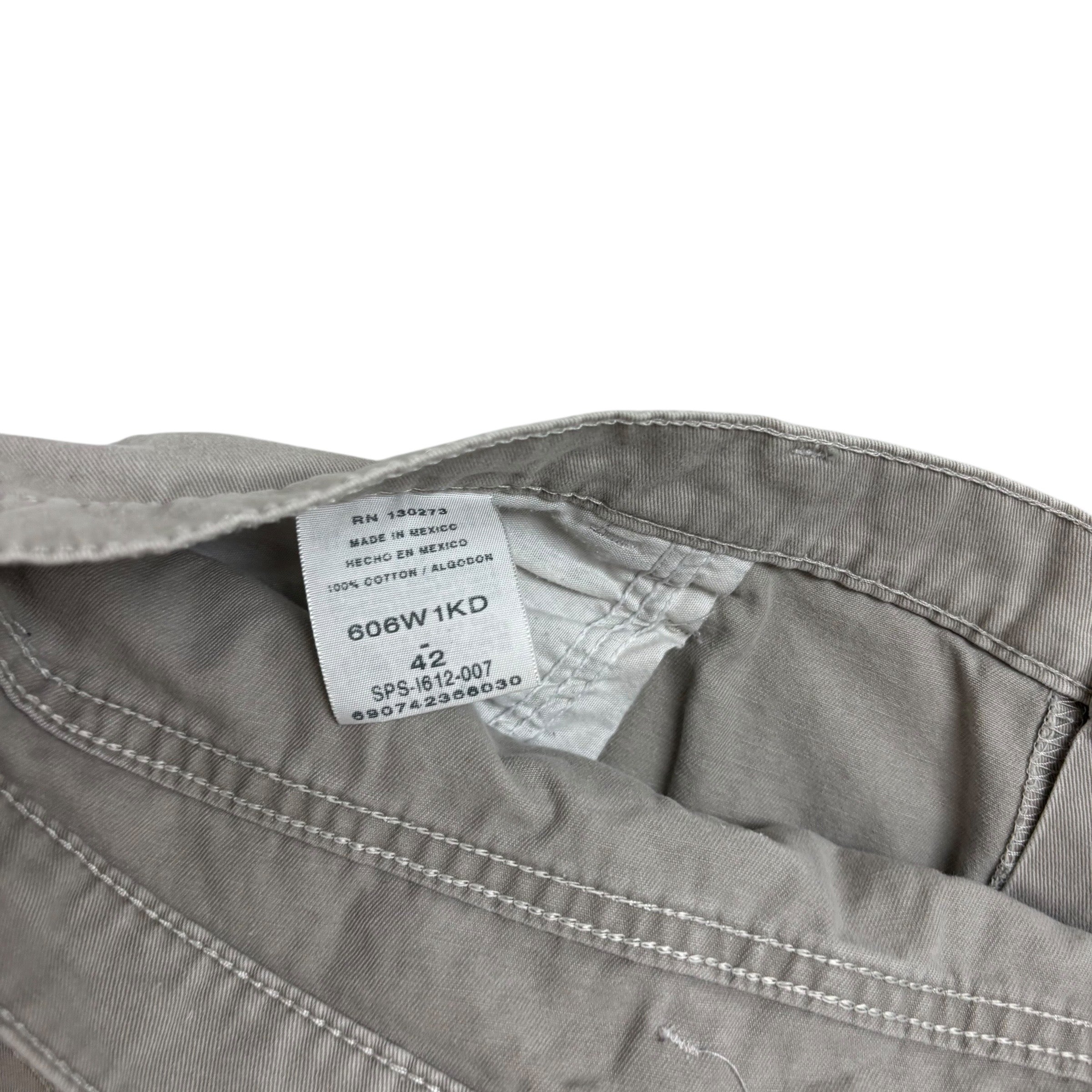 Vintage Wrangler Baggy Jorts W42 Mens Grey Canvas Shorts Relaxed Fit