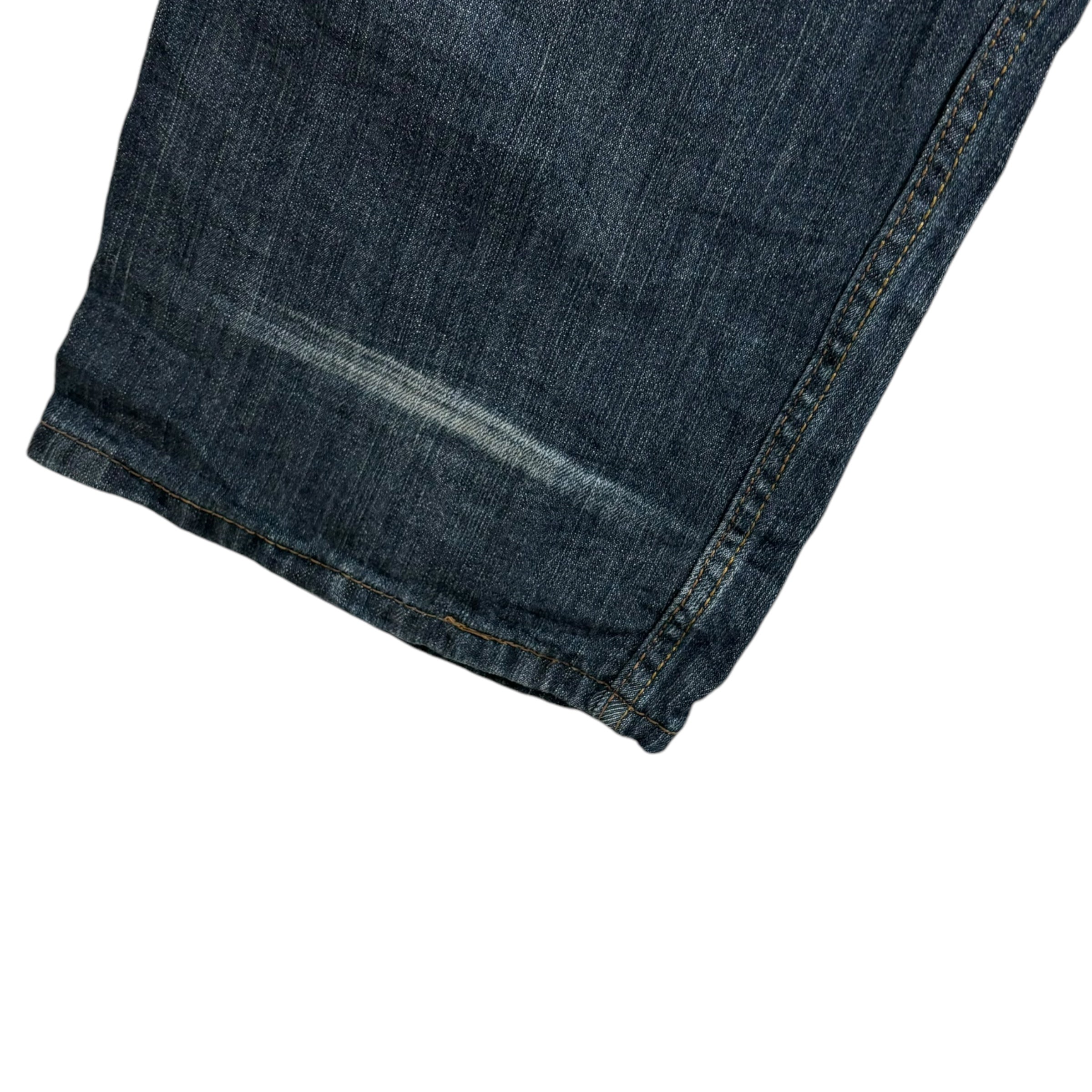 Levis Signature Jeans W40 L30 Mens Dark Blue Regular Straight Fit Denim