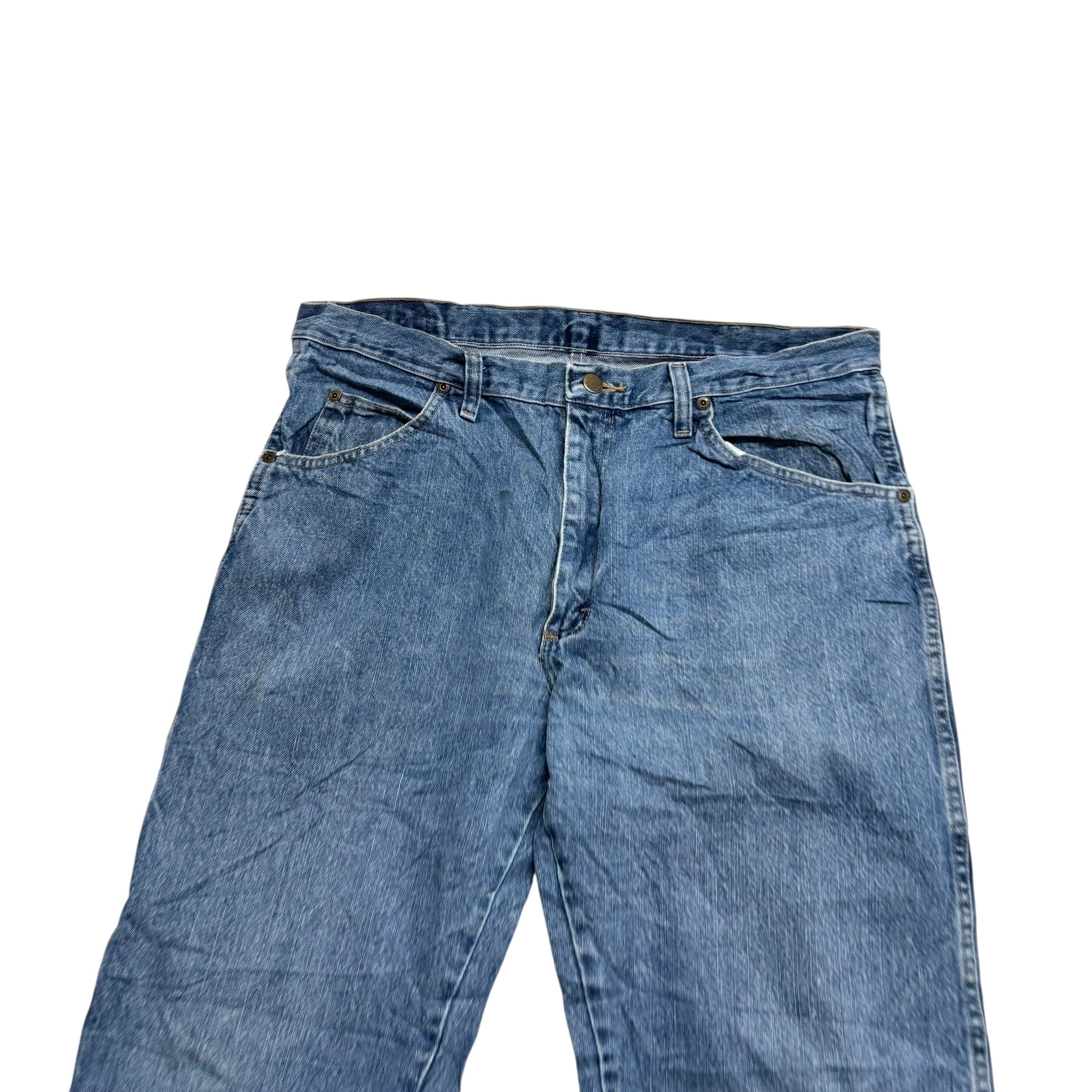 Wrangler Jeans W36 L32 Mens Light Blue Regular Straight Fit Denim (E)