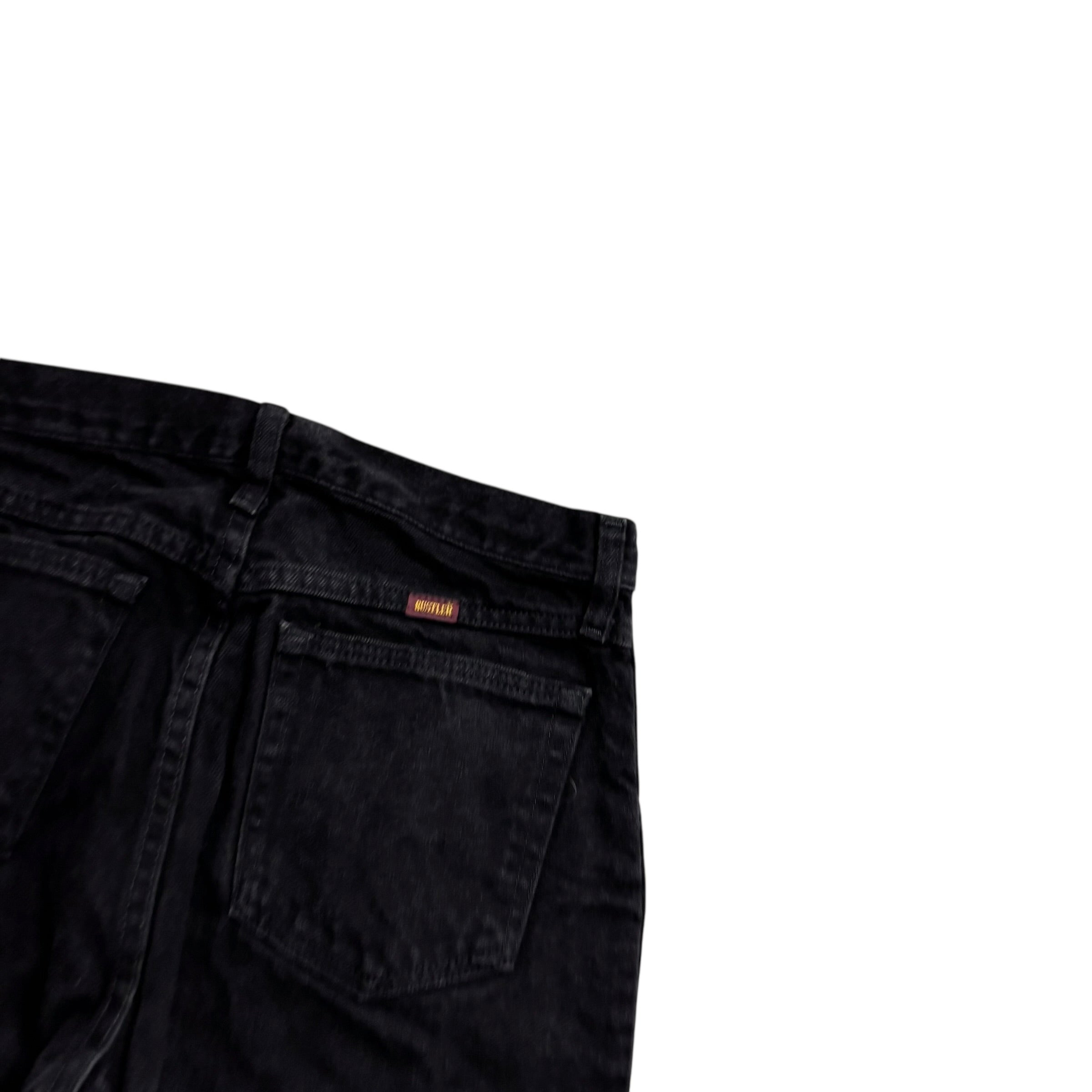 Rustler Jeans W29 L32 Mens Black Regular Straight Fit Vintage Denim (E)