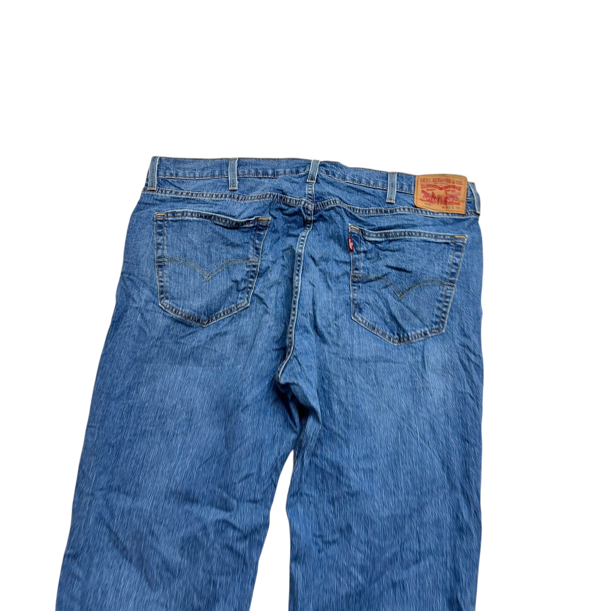 Levis 559 Jeans W40 L30 Mens Mid Blue Baggy Relaxed Straight Fit Stretch (E)