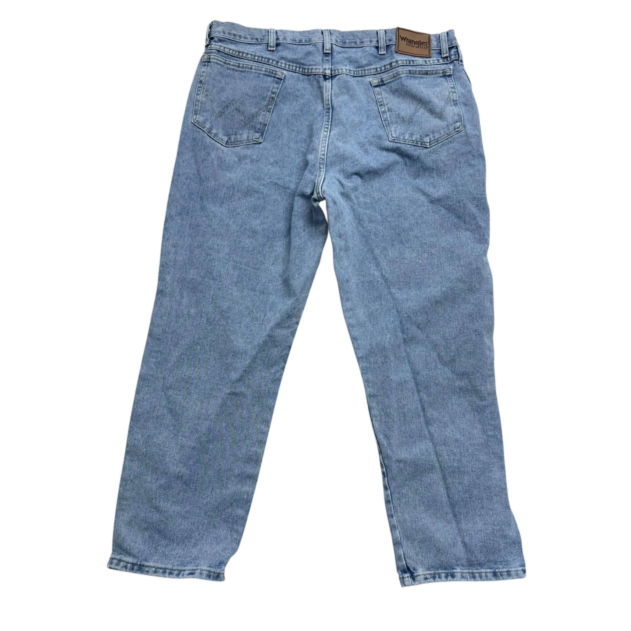 Wrangler Jeans W40 L29 Mens Light Blue Relaxed Tapered Fit Vintage Denim