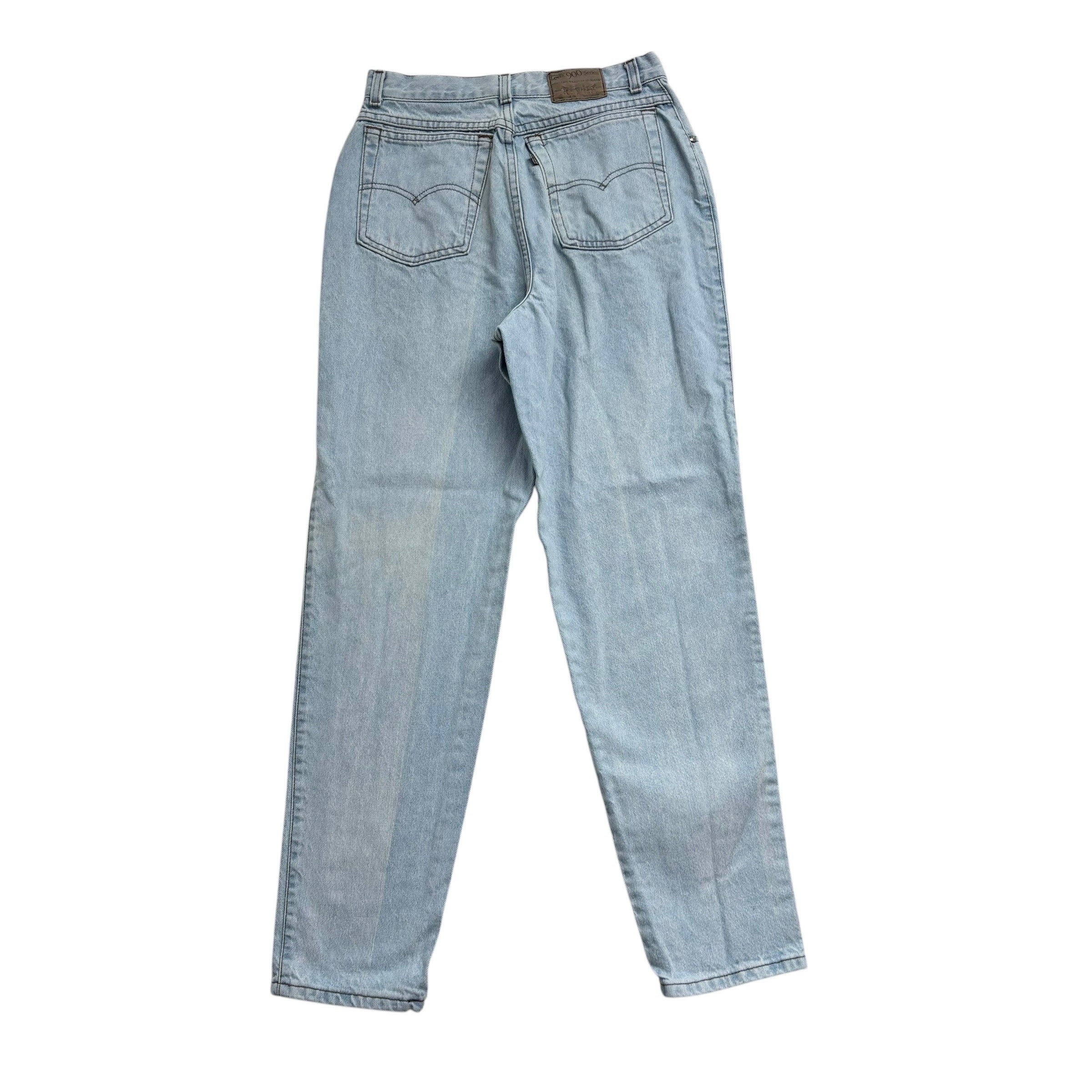 Levis Silver Tab Jeans W28 L31 Womens Light Blue Relaxed Taper Mom Vintage Denim