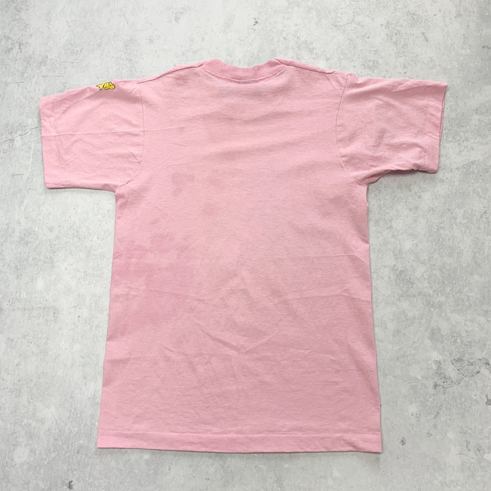 Vintage T Shirt Mens Small Pink Single Stitch Graphic Print 90s USA Desert Storm