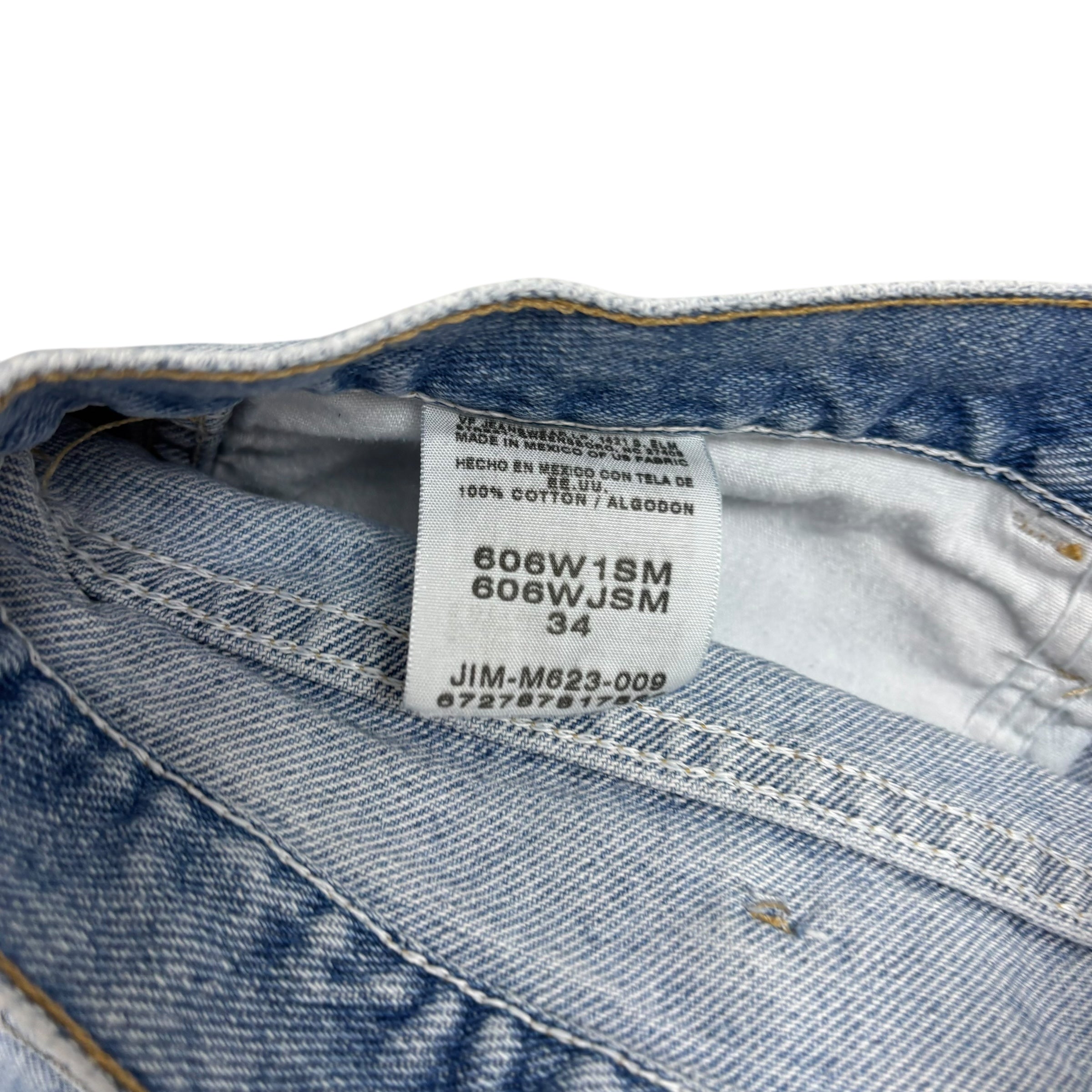 Vintage Wrangler Baggy Jorts W34 Mens Denim Shorts Light Blue Relaxed Fit (E)