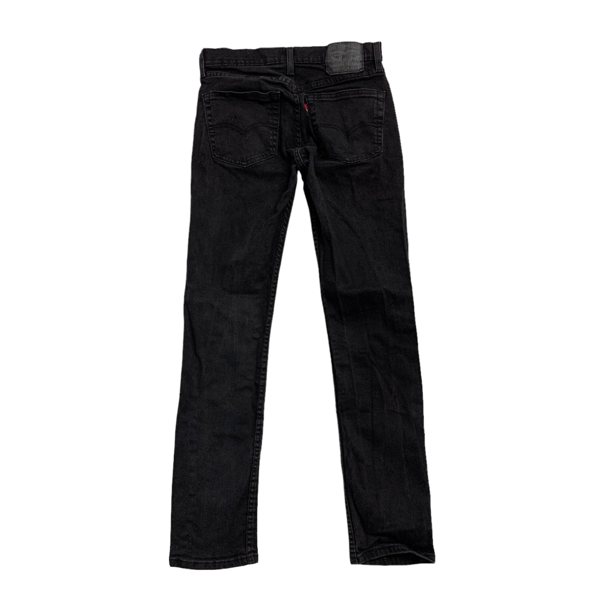 Levis 511 Jeans W30 L32 Mens Black Slim Fit Stretch Denim