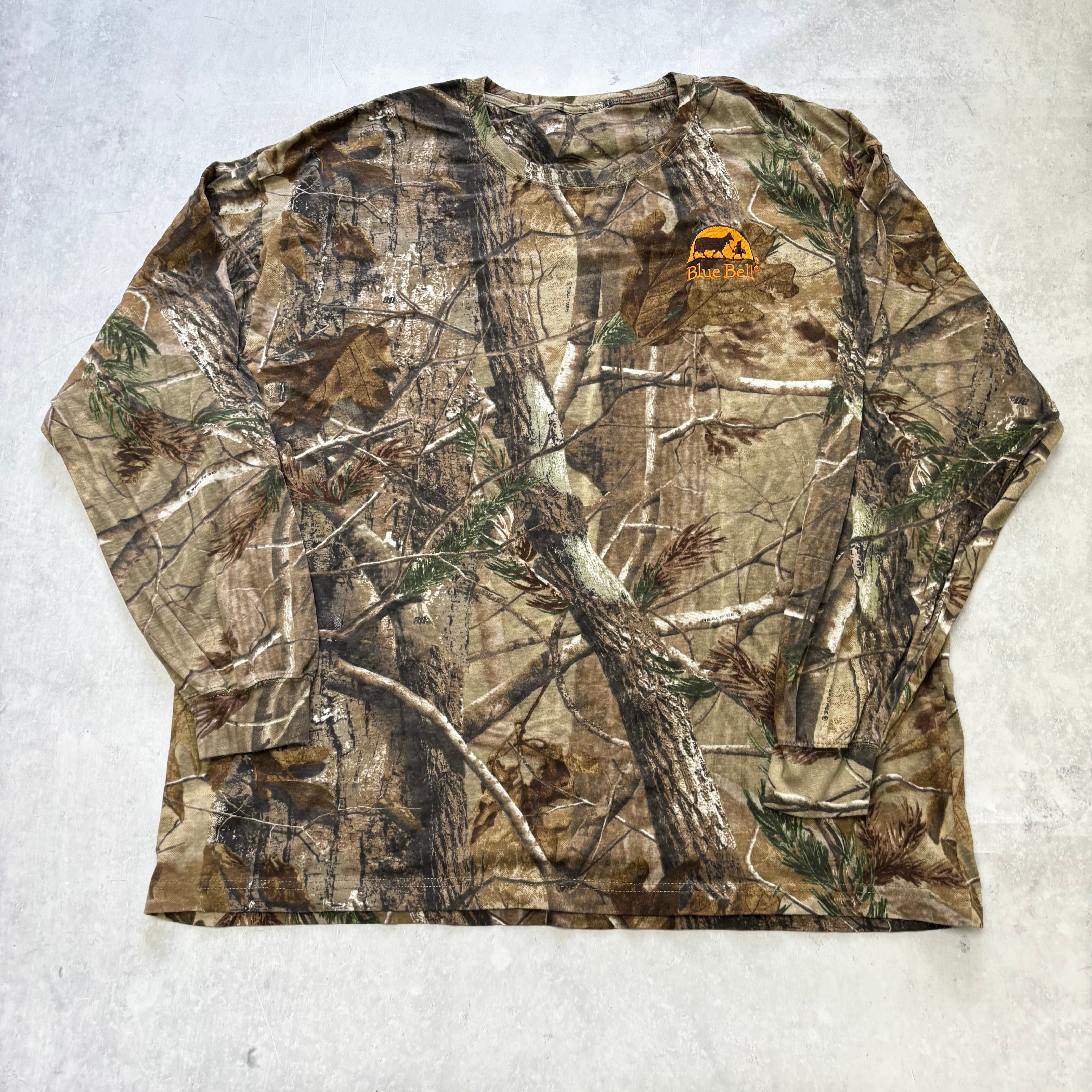 Vintage RealTree T Shirt Mens XXL Camo Y2K Hunting Long Sleeve (E)